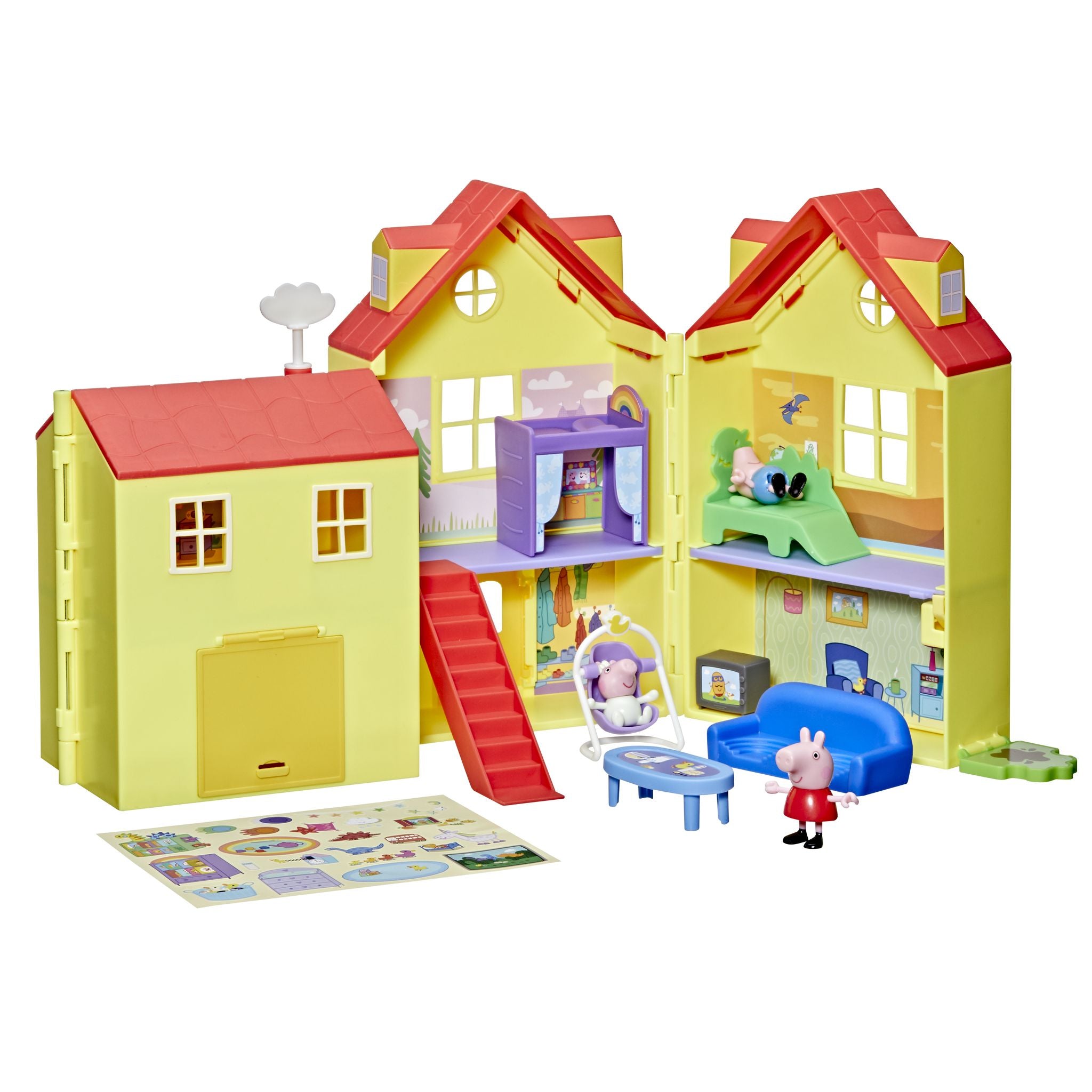 Peppa Pig Peppa's Big Family Fold Out House - Toyworld NZ
