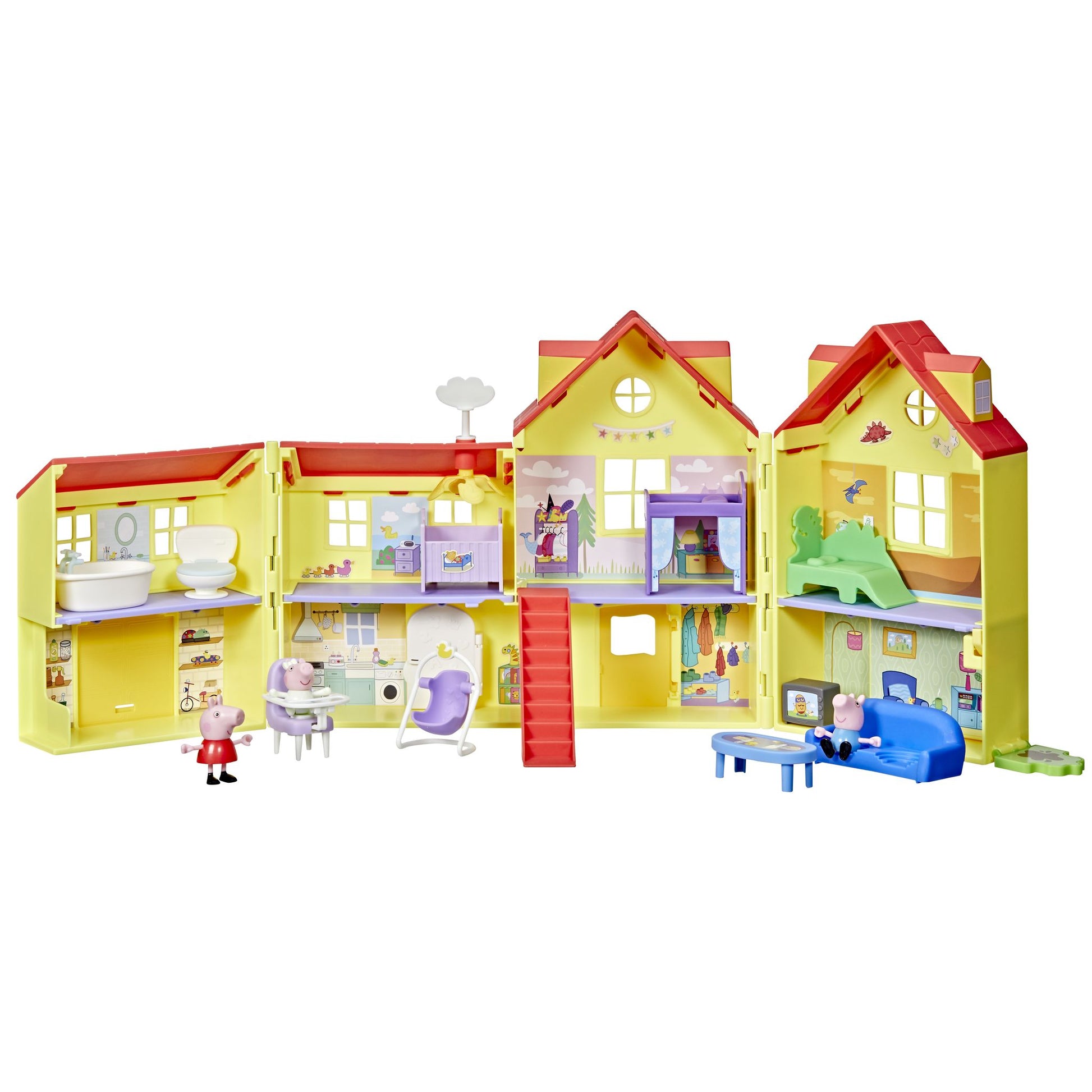 Peppa Pig Peppa's Big Family Fold Out House - Toyworld NZ