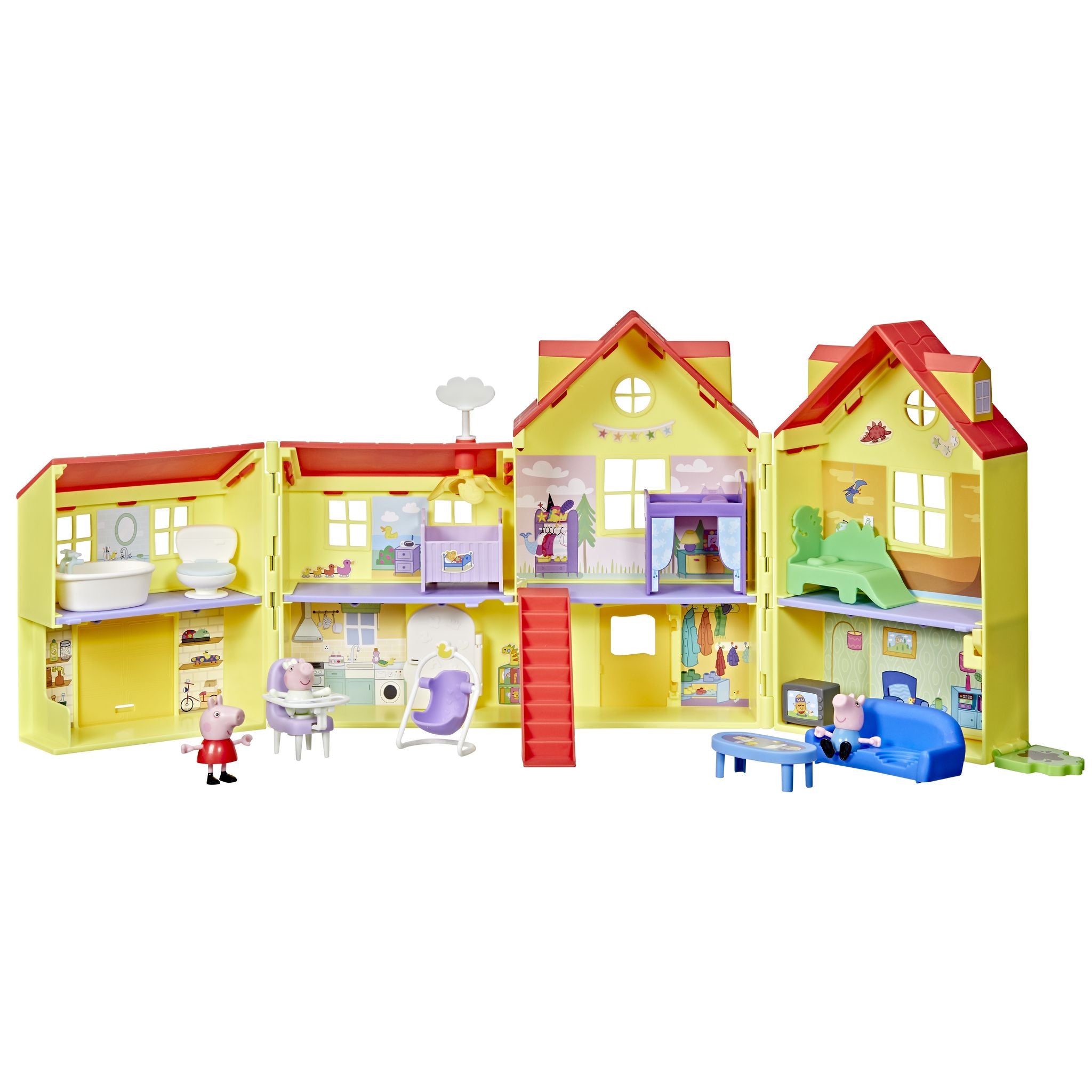 Peppa Pig Peppa's Big Family Fold Out House - Toyworld NZ