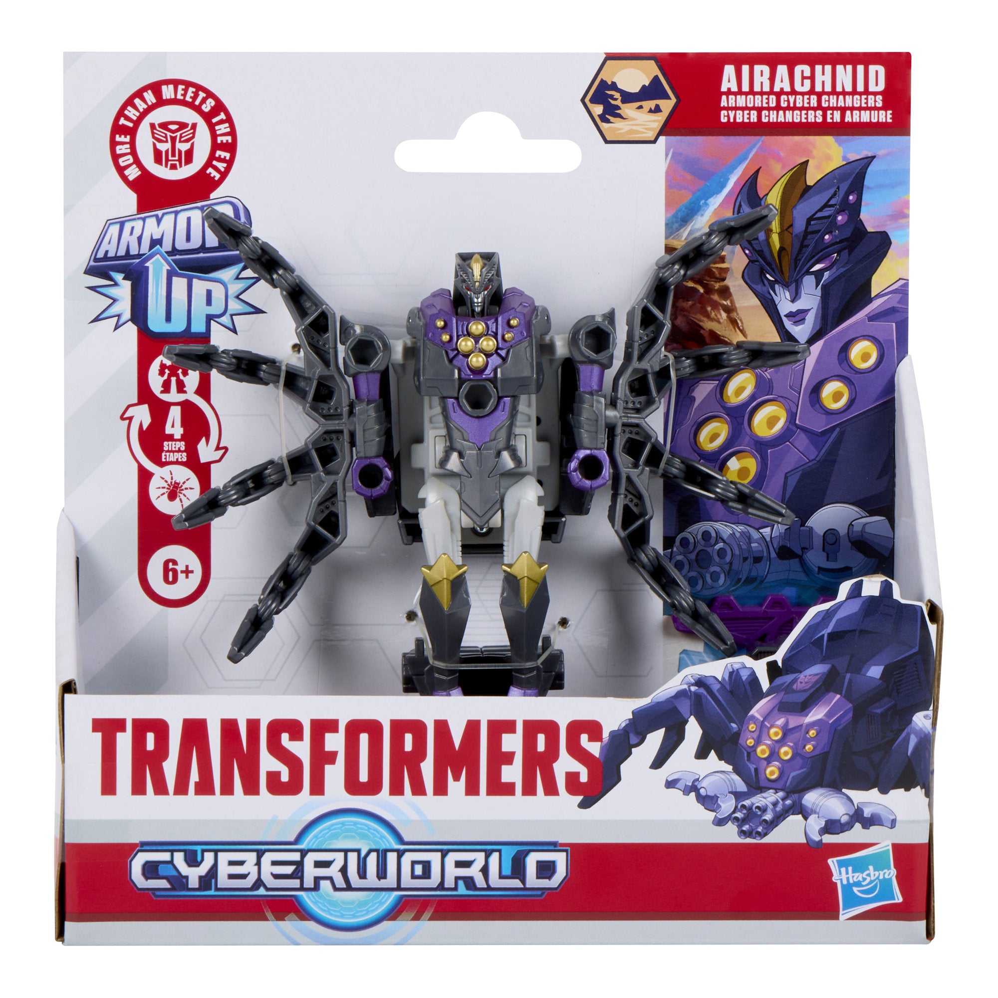 Transformers Cyberworld Armored Cyber Changers Airachnid
