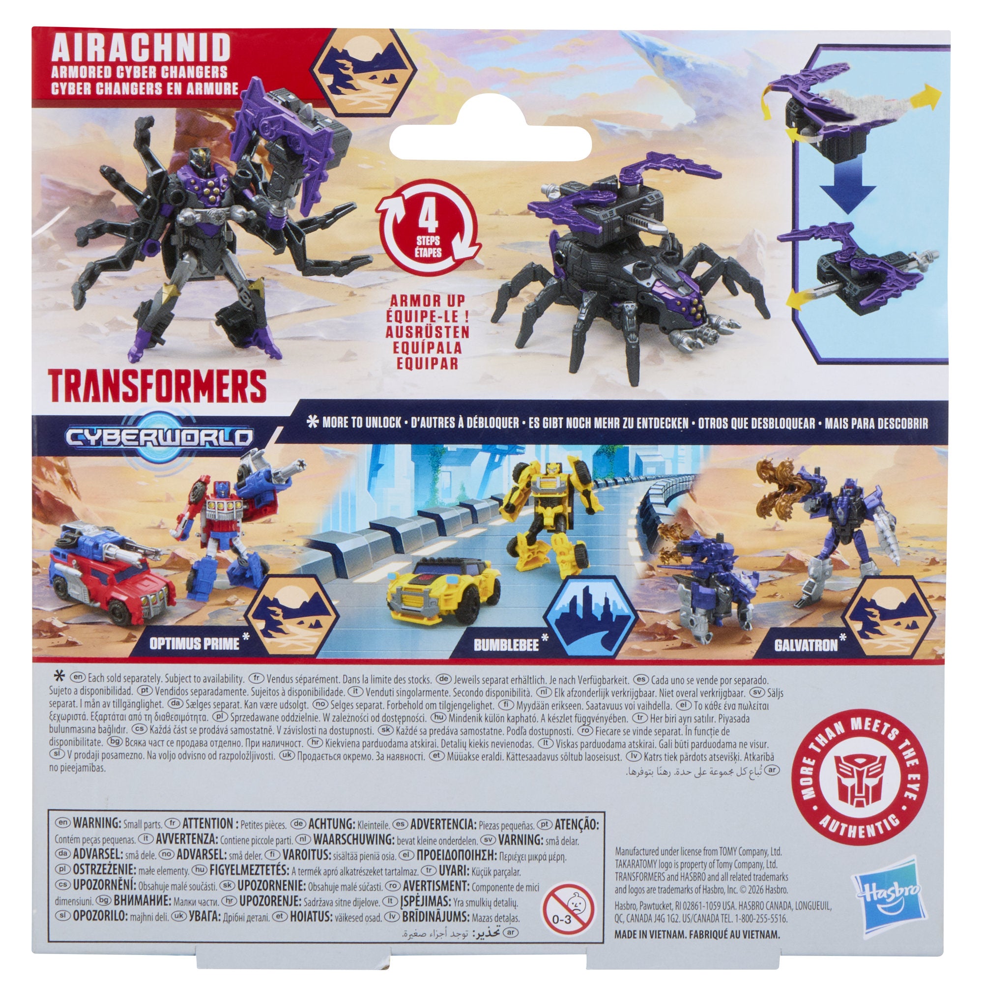 Transformers Cyberworld Armored Cyber Changers Airachnid