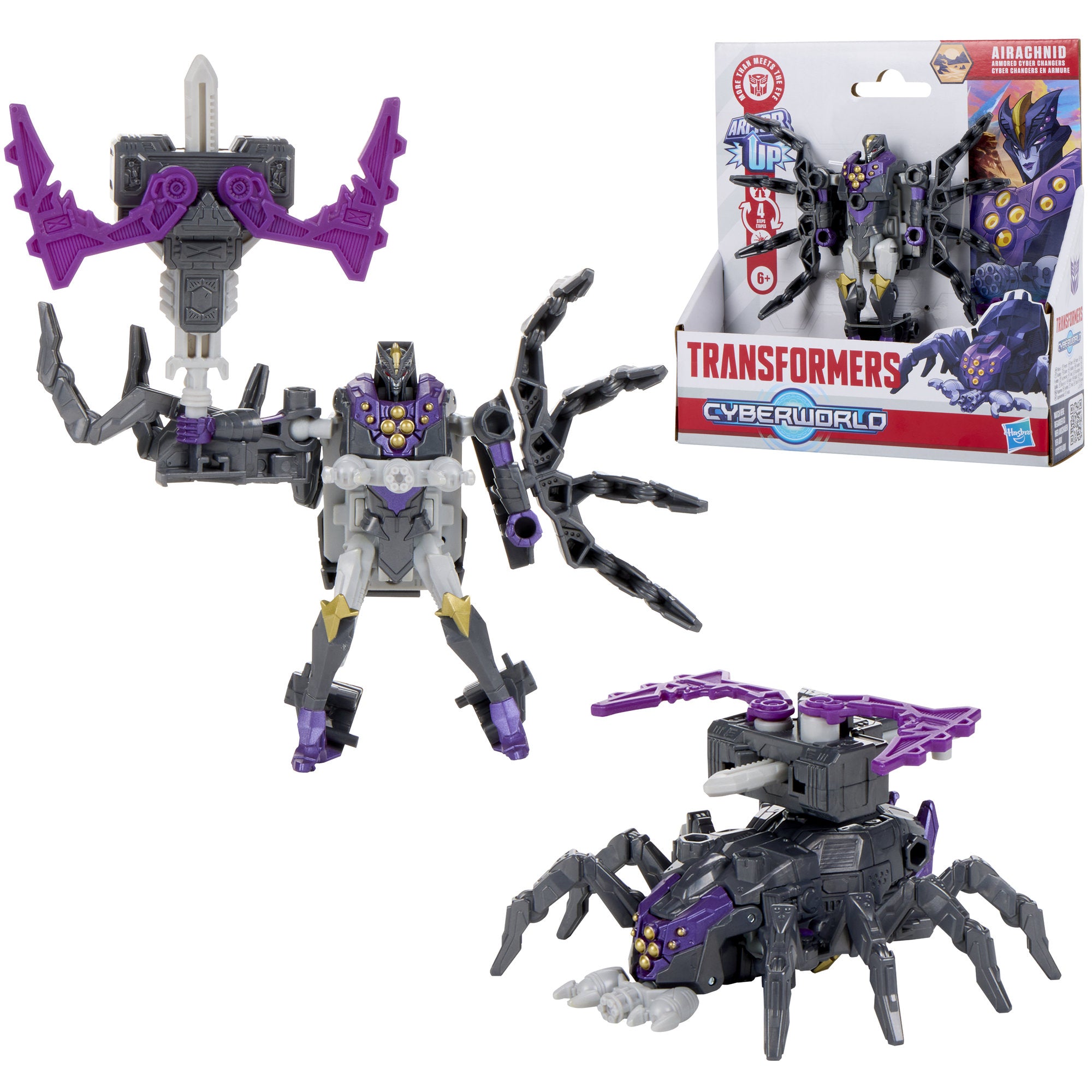 Transformers Cyberworld Armored Cyber Changers Airachnid