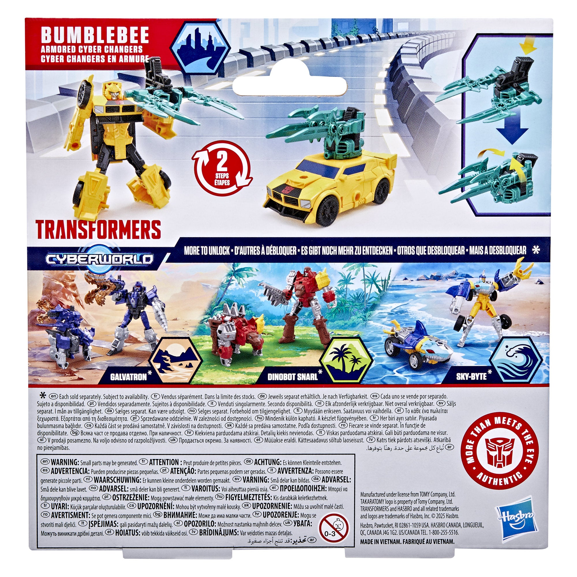 Transformers Cyberworld Armored Cyber Changers Bumblebee