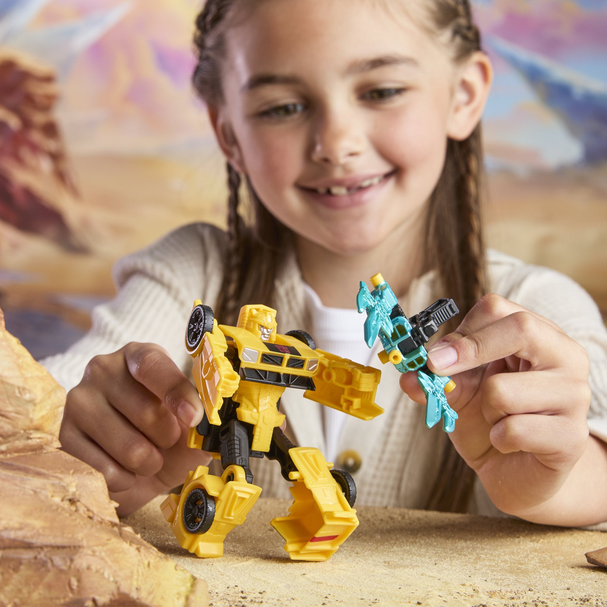 Transformers Cyberworld Armored Cyber Changers Bumblebee