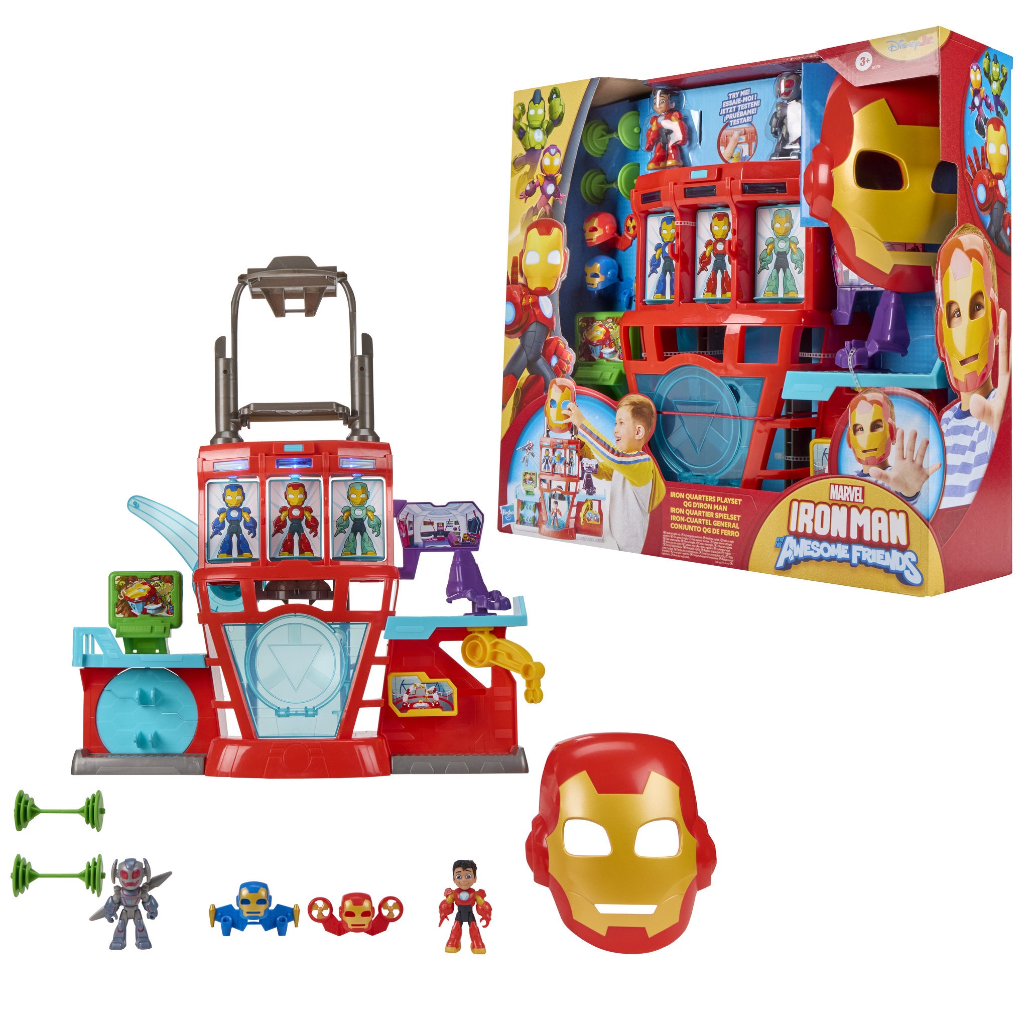 Marvel Iron Man and His Awesome Friends Iron Quarters Playset