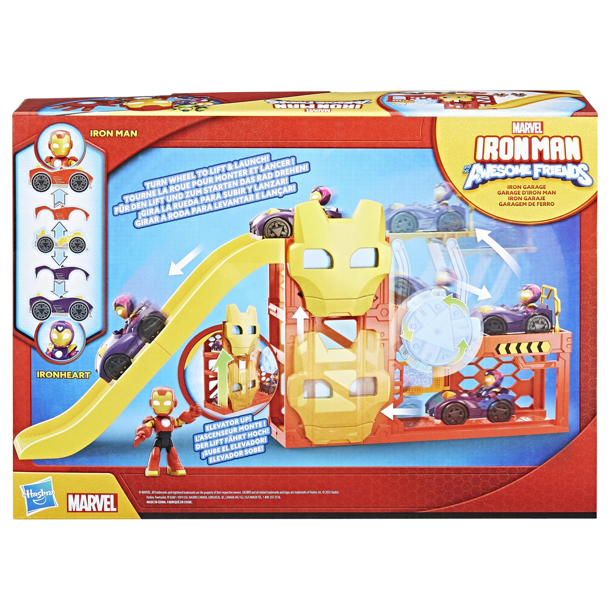 Marvel Iron Man and His Awesome Friends Iron Garage Playset