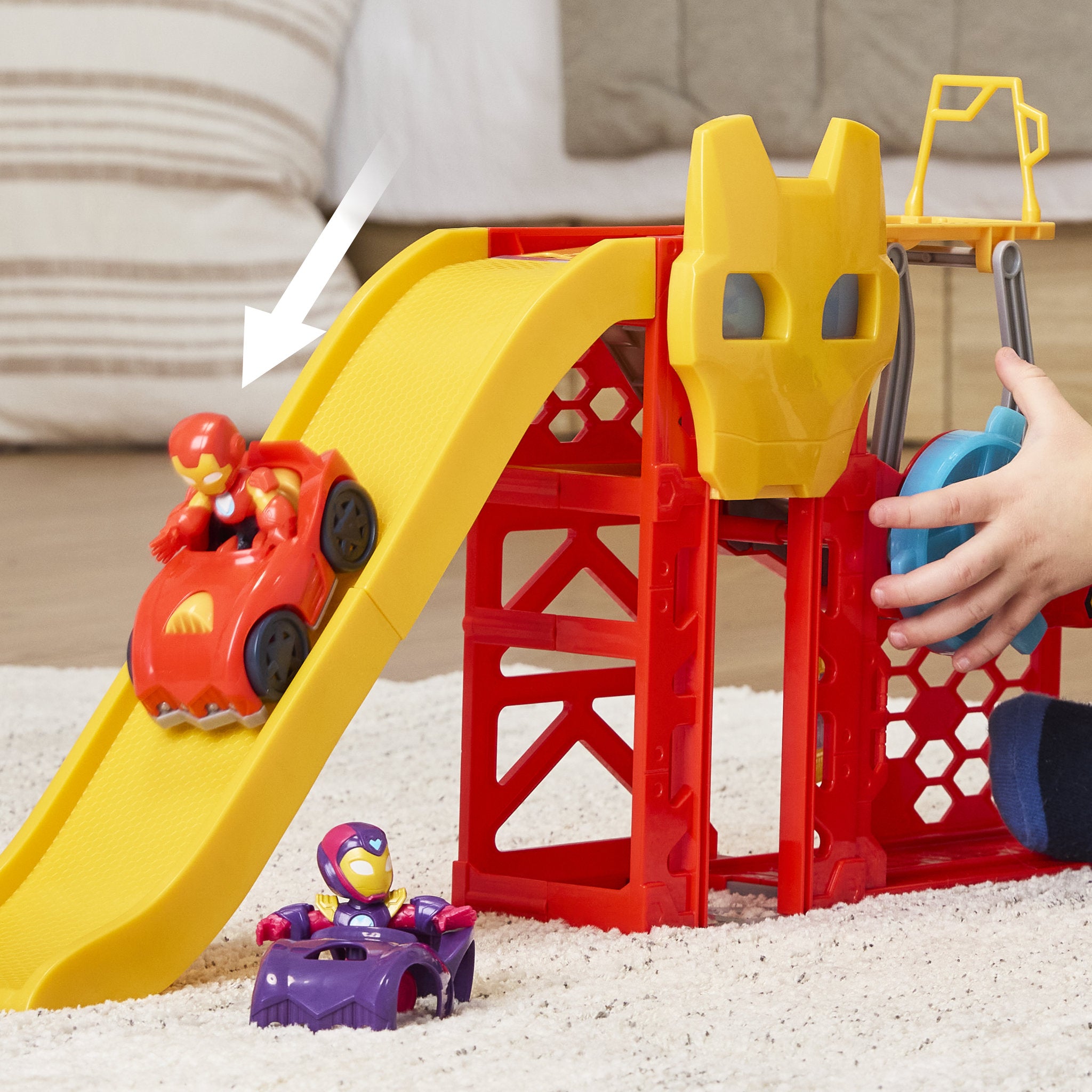 Marvel Iron Man and His Awesome Friends Iron Garage Playset