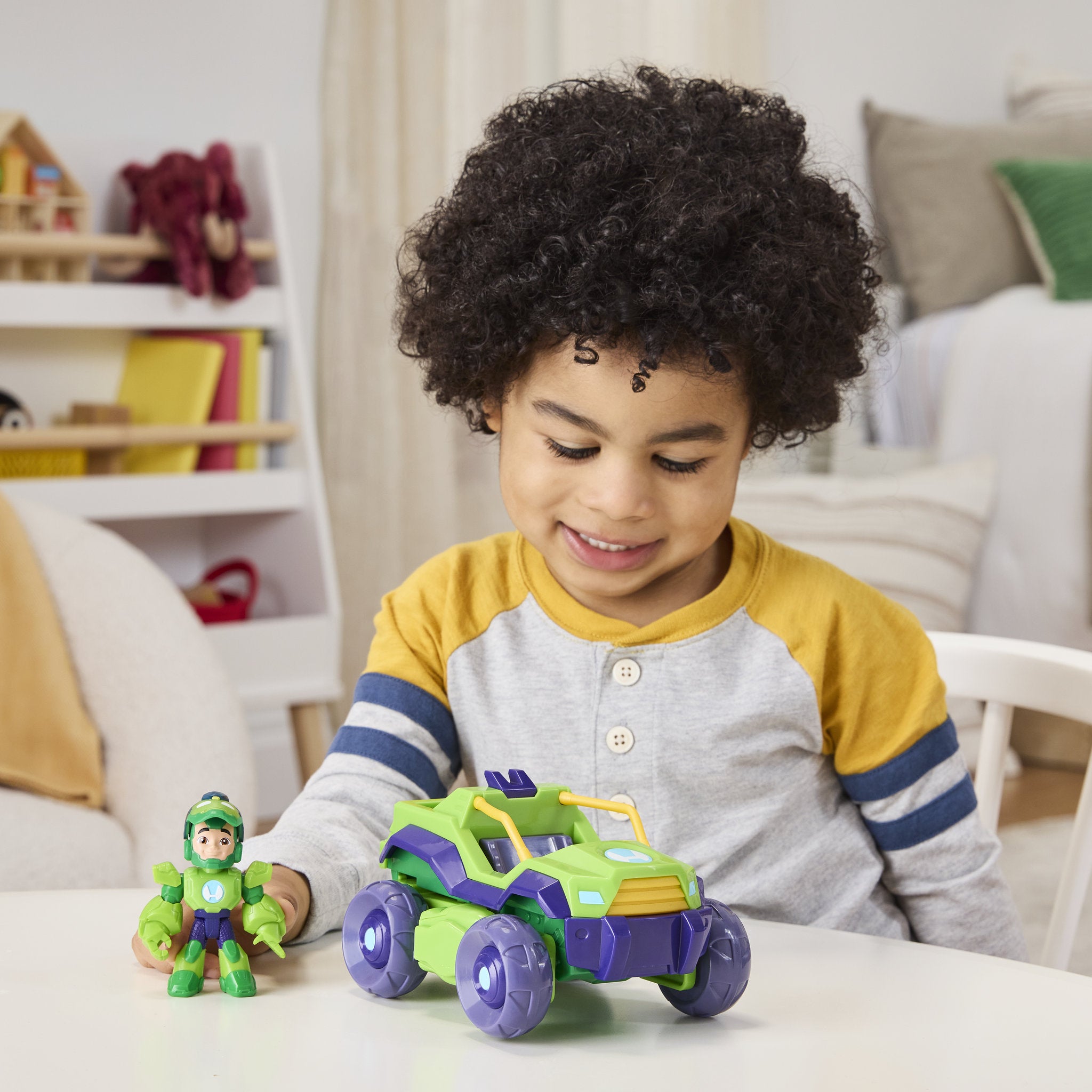 Marvel Iron Man and His Awesome Friends Iron Hulk 2-In-1 Mech Suit & Vehicle - Toyworld NZ