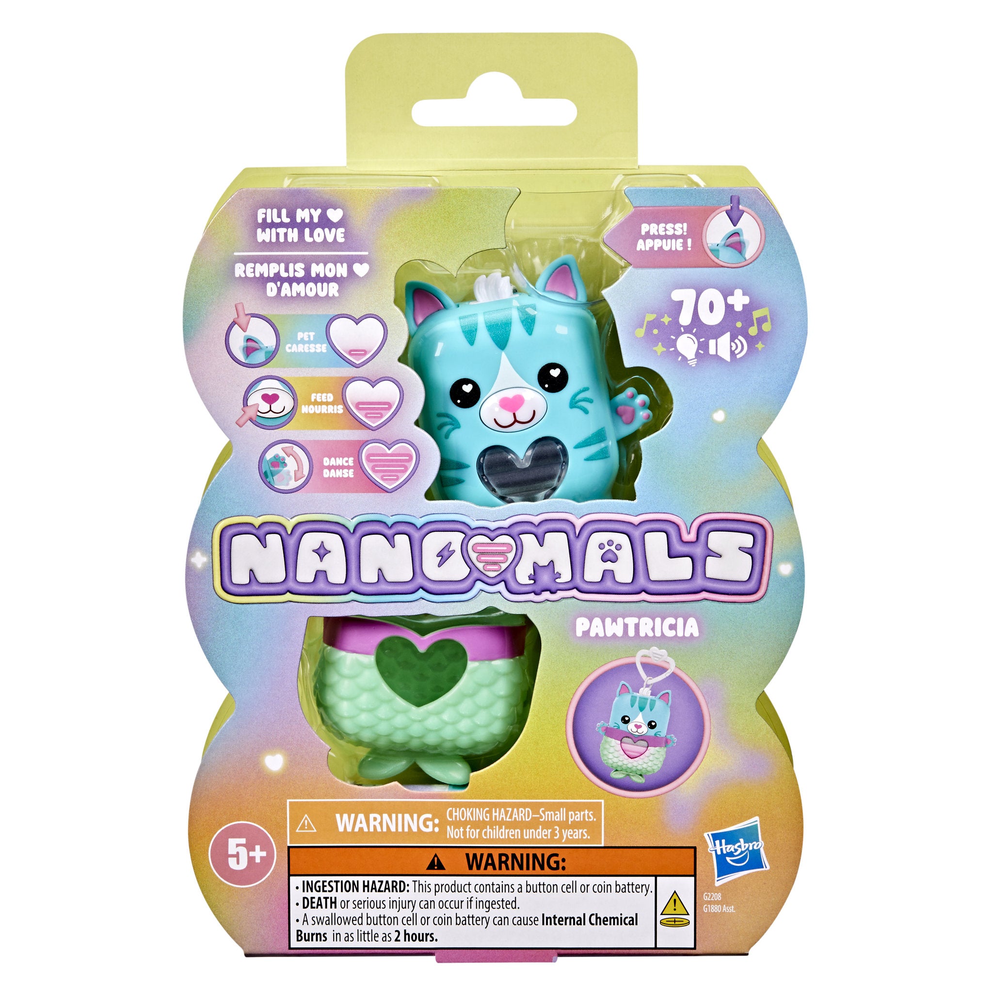 Hasbro Nano-Mals Pawtricia The Blue Kitty