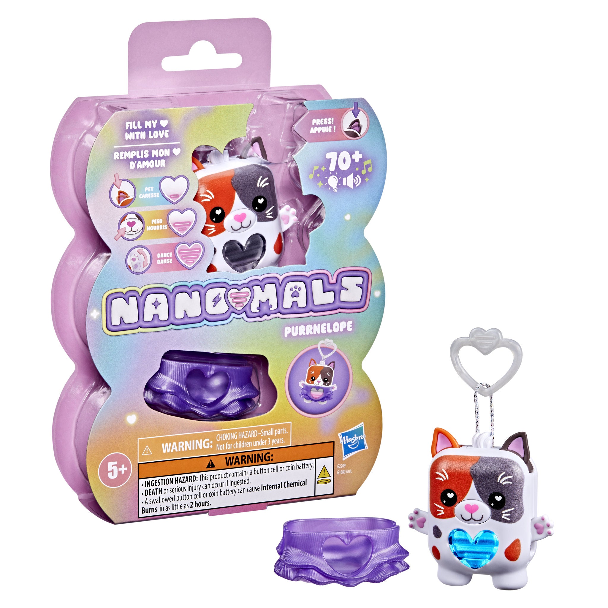 Hasbro Nano-Mals Purrnelope The Calico Kitty