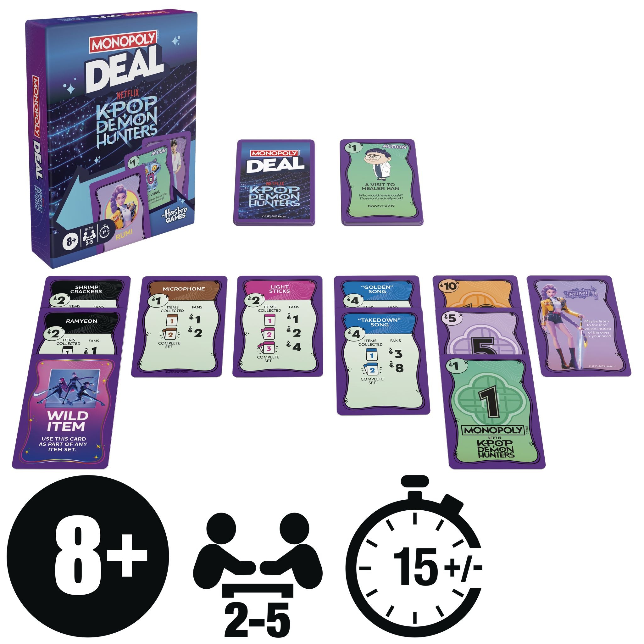 Monopoly Deal KPop Demon Hunters