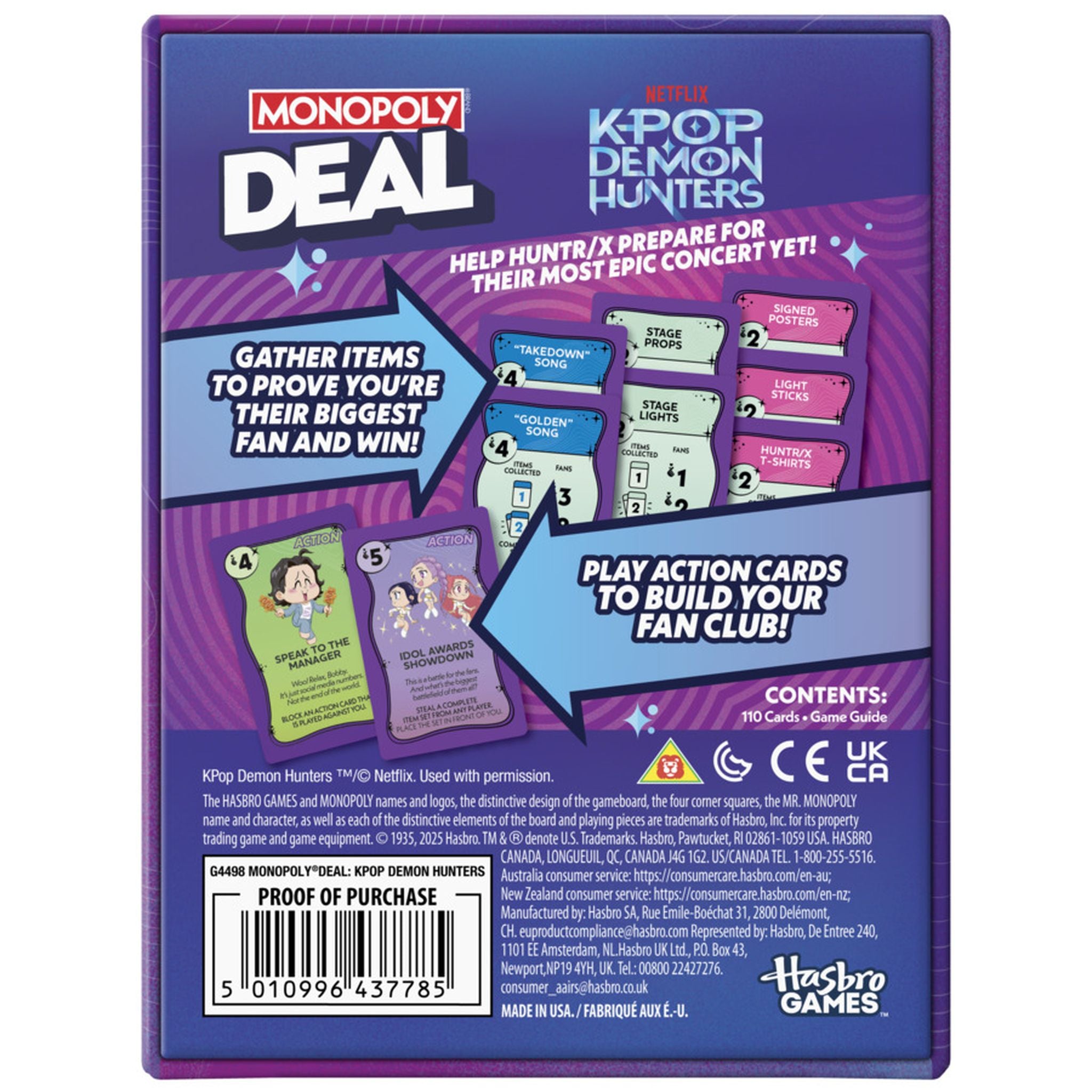 Monopoly Deal KPop Demon Hunters