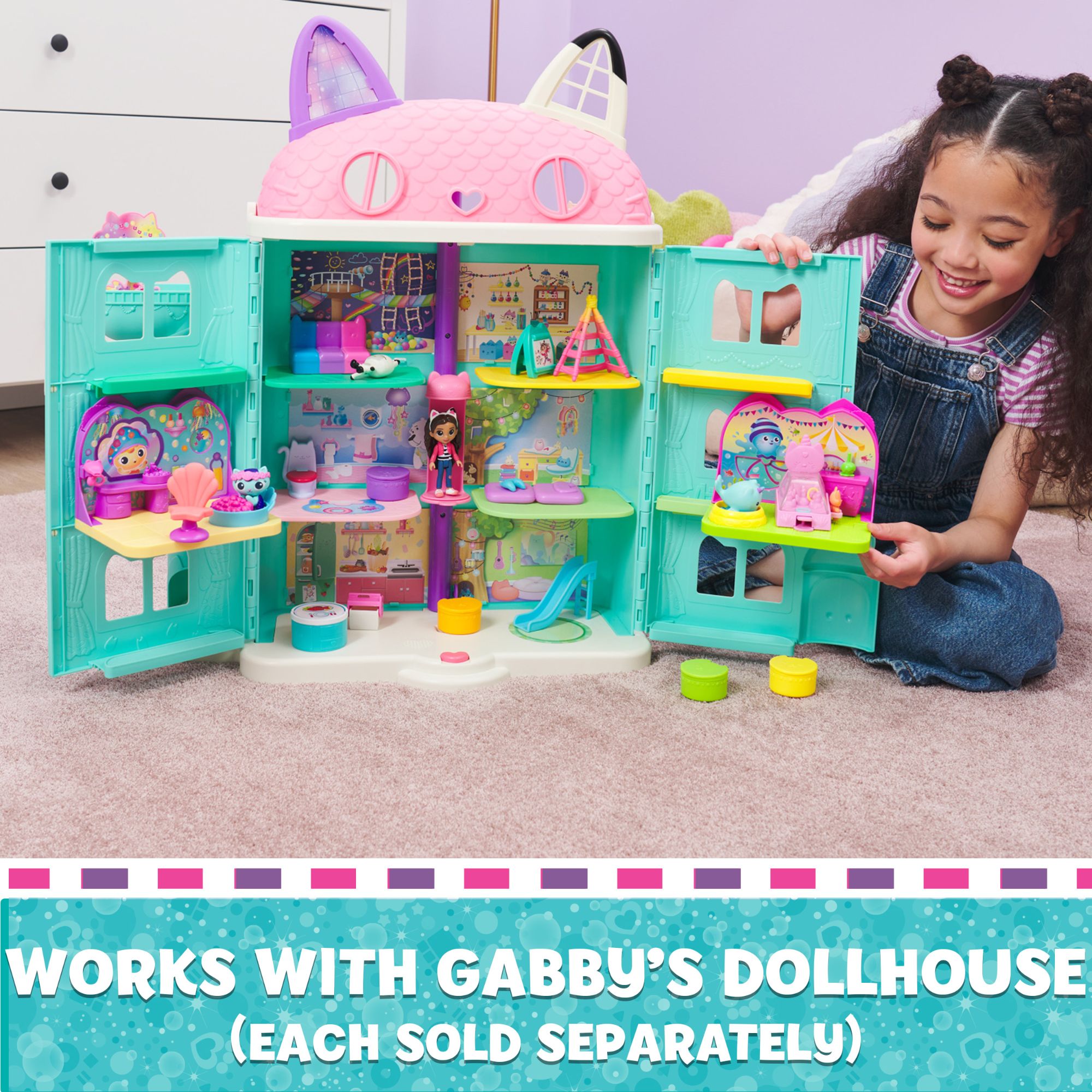 Gabby's Dollhouse Deluxe Room – Kitty Narwhal's Carnival Room