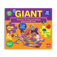 GIANT FLOOR PUZZLE 48 PIECE FRUIT & VEGETABLES