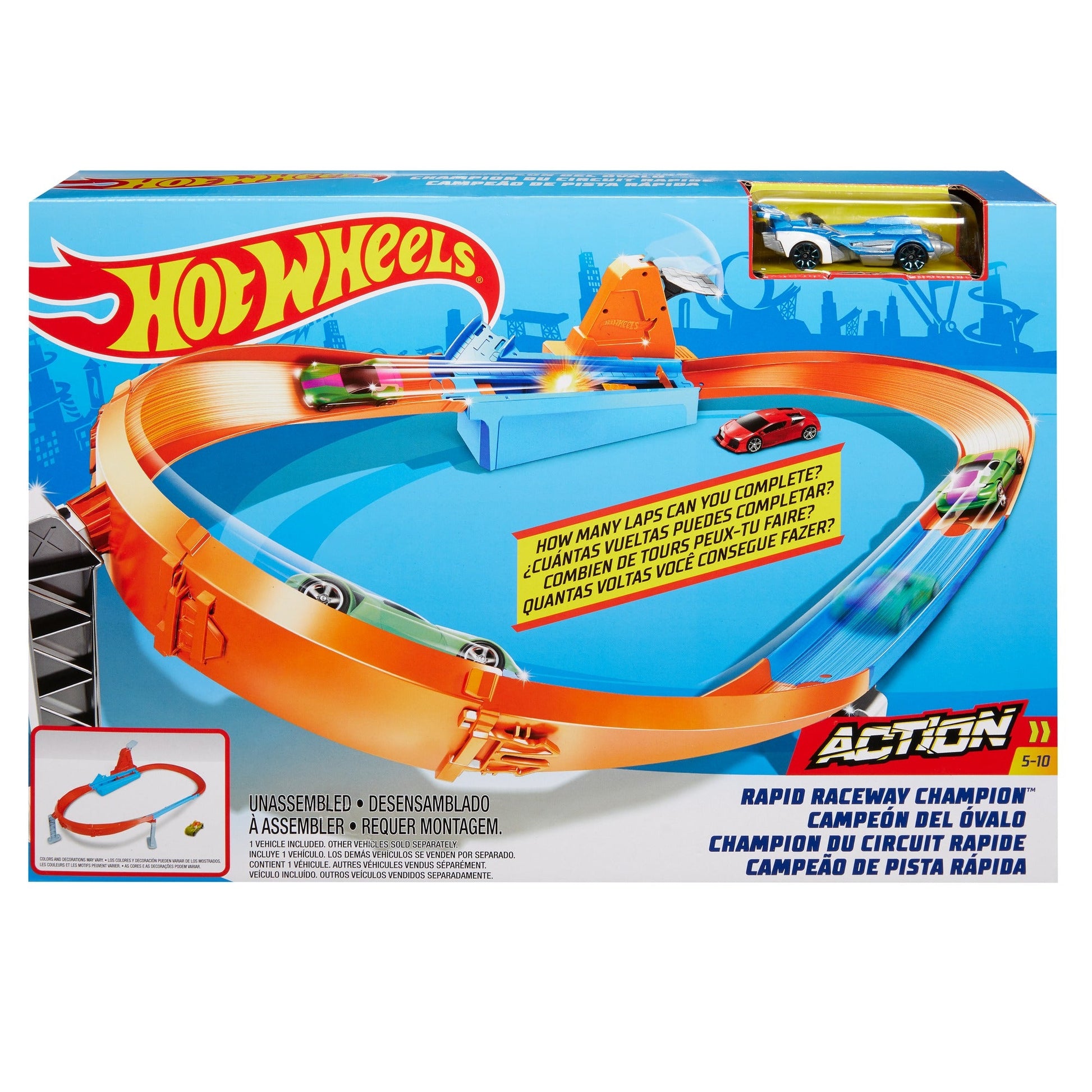 Hot Wheels Action Rapid Raceway Champion Track Set – Toyworld NZ