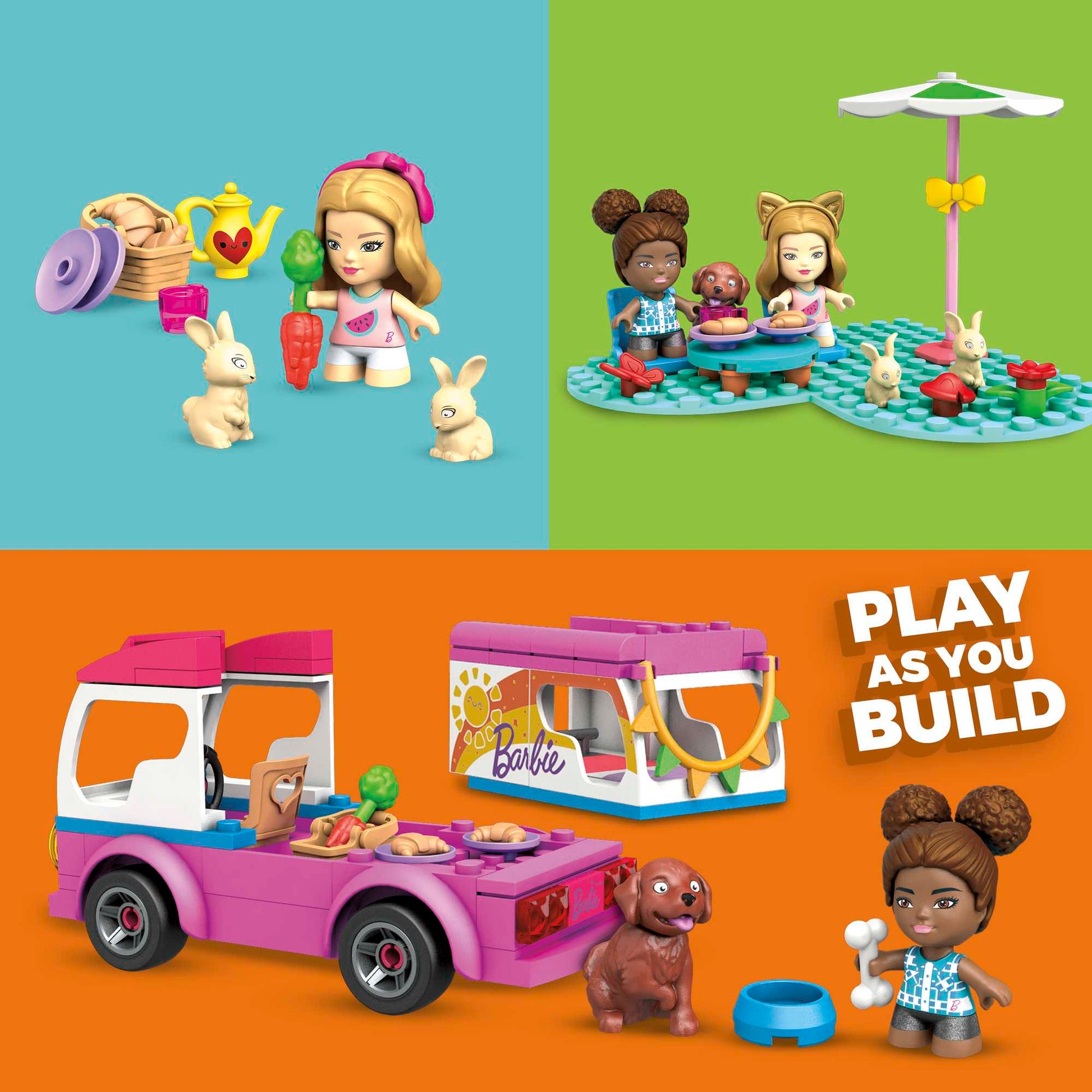 MEGA Construx Barbie Building Sets Adventure Dreamcamper 123 Pieces - Toyworld NZ