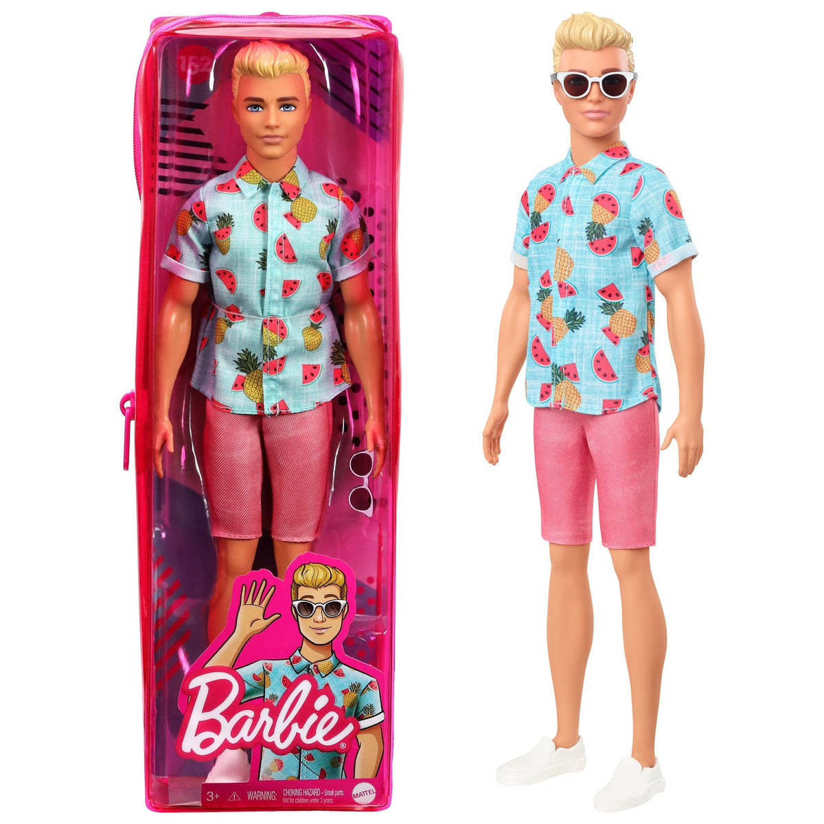 Barbie Fashionista Ken Doll - 152 Tropical Shirt - Toyworld NZ