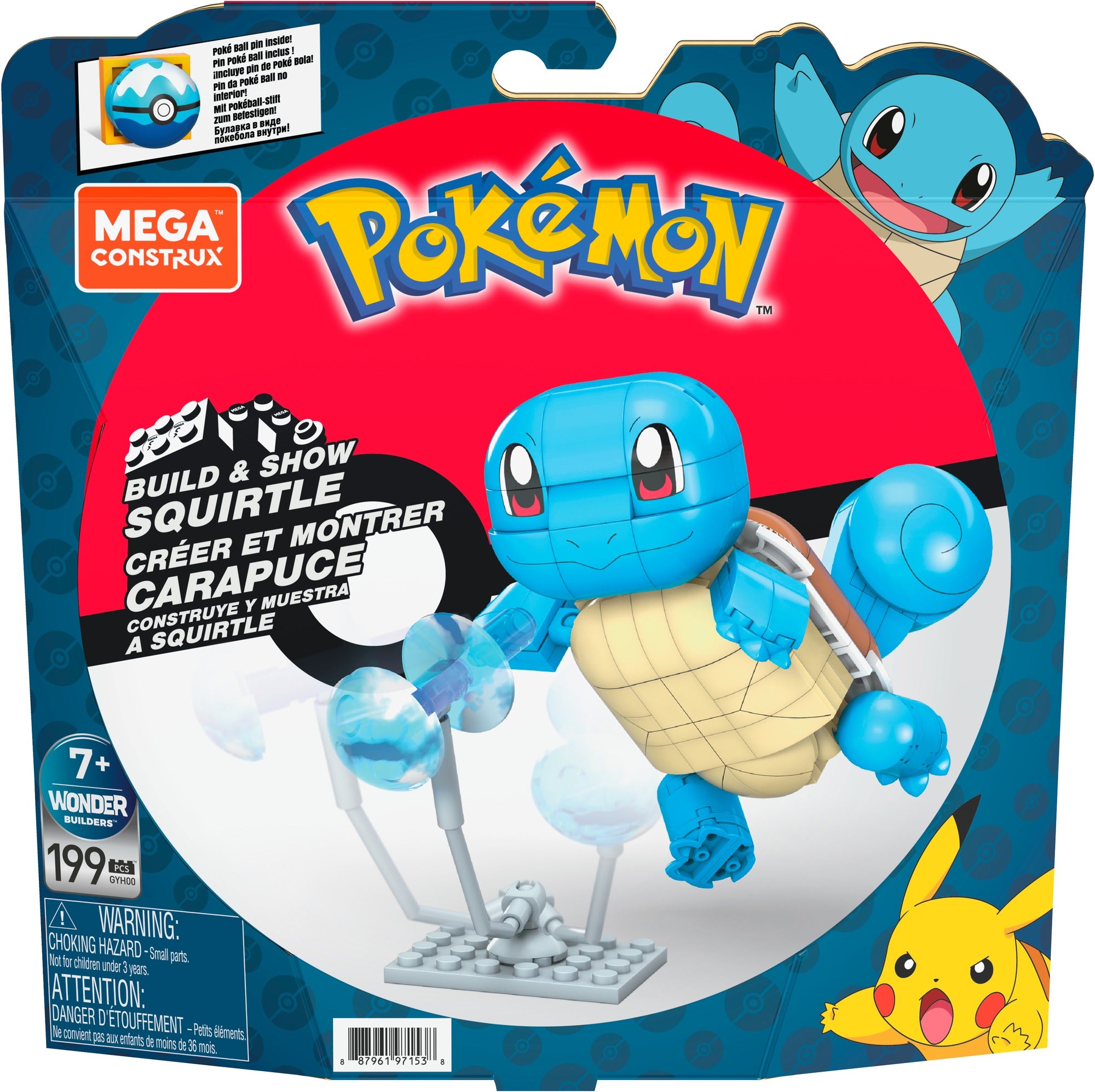MEGA Construx Pokemon Build & Show Squirtle