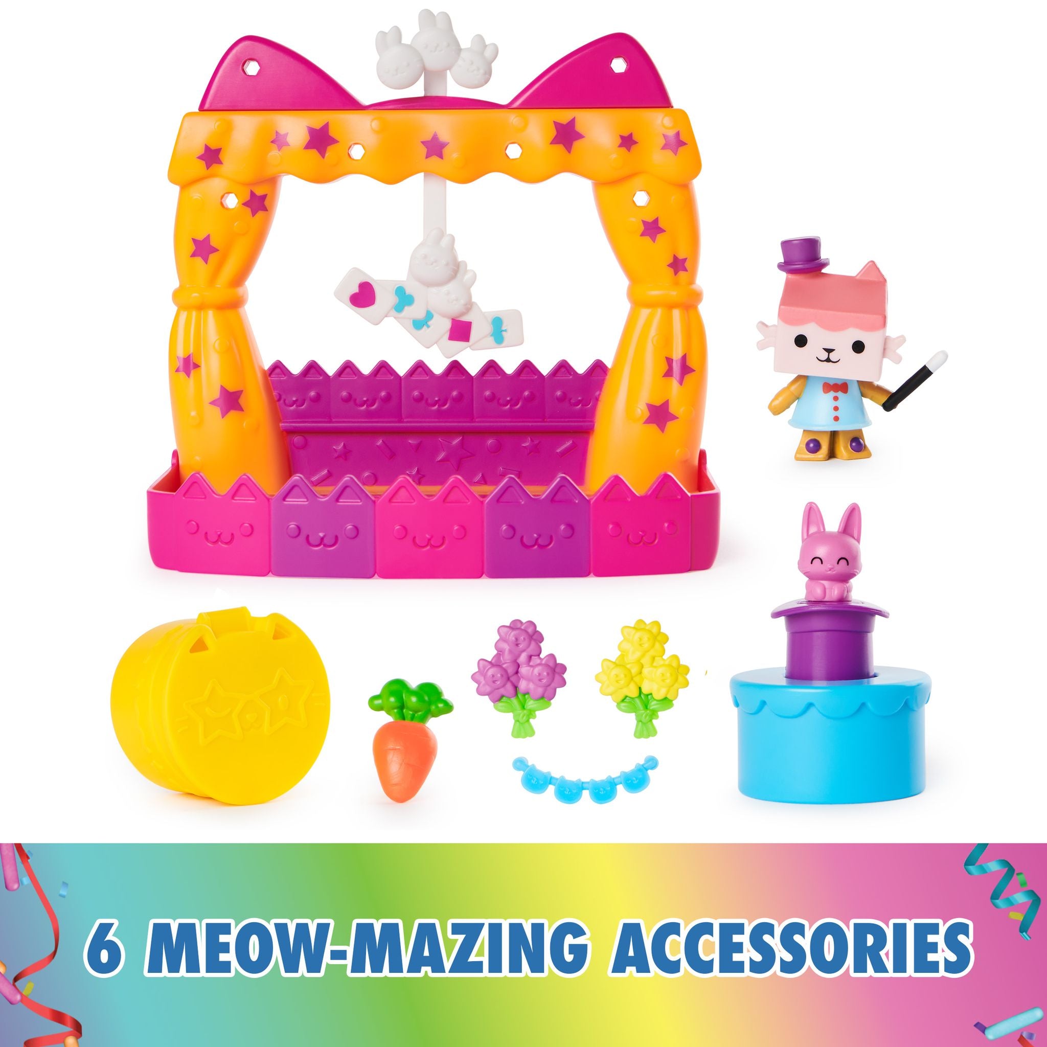 Gabby's Dollhouse Baby Box Cat's Talent Show Balcony Set