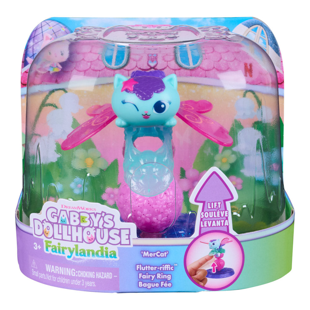 Gabby's Dollhouse Fairylandia Flutter-riffic Fairy Ring - Mercat, in packaging