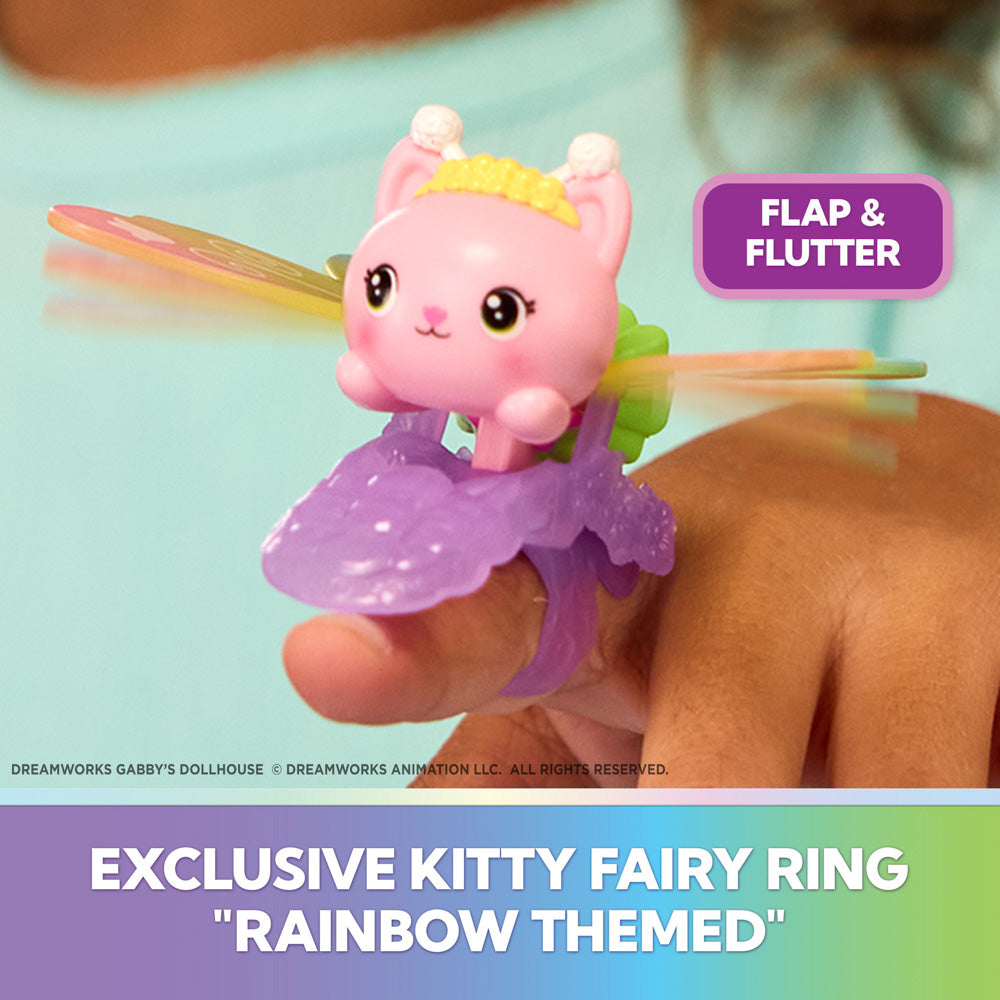 Ring included in the Gabby's Dollhouse Fairylandia Kitty Fairy's Flutter-riffic Rings Playset