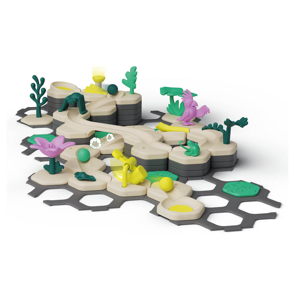 GraviTrax Junior - Large Magnetic tile Marbles Starter Set Jungle