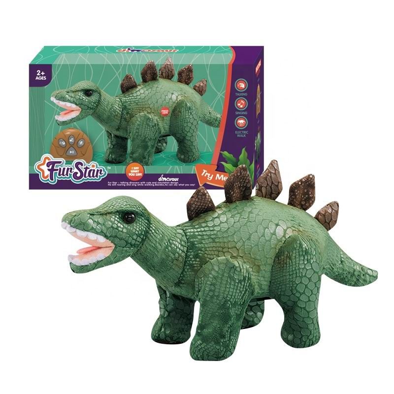 Hot Fur Star Remote Control Simulation Plush Stegosaurus