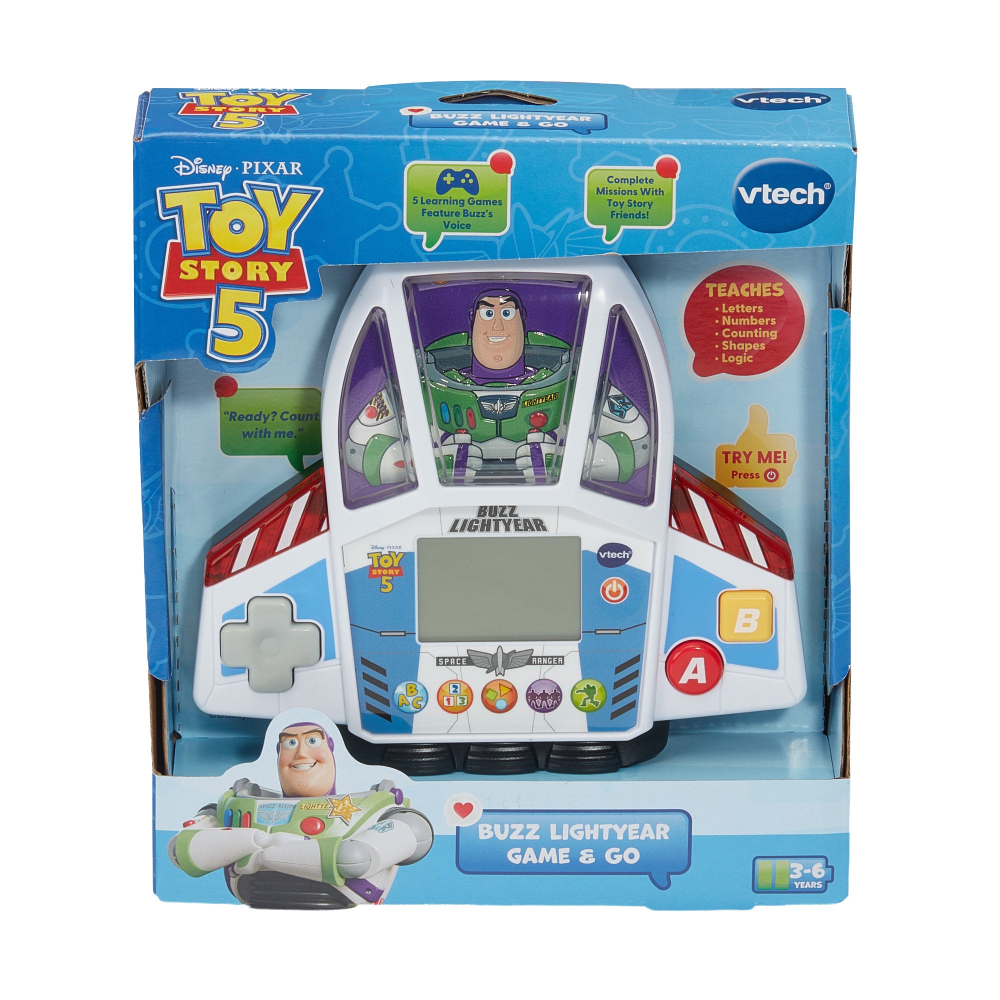 VTech Toy Story 5 Buzz Game & Go Learning Console