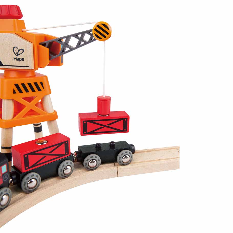 Hape Steam-Era Freight Train - Toyworld NZ