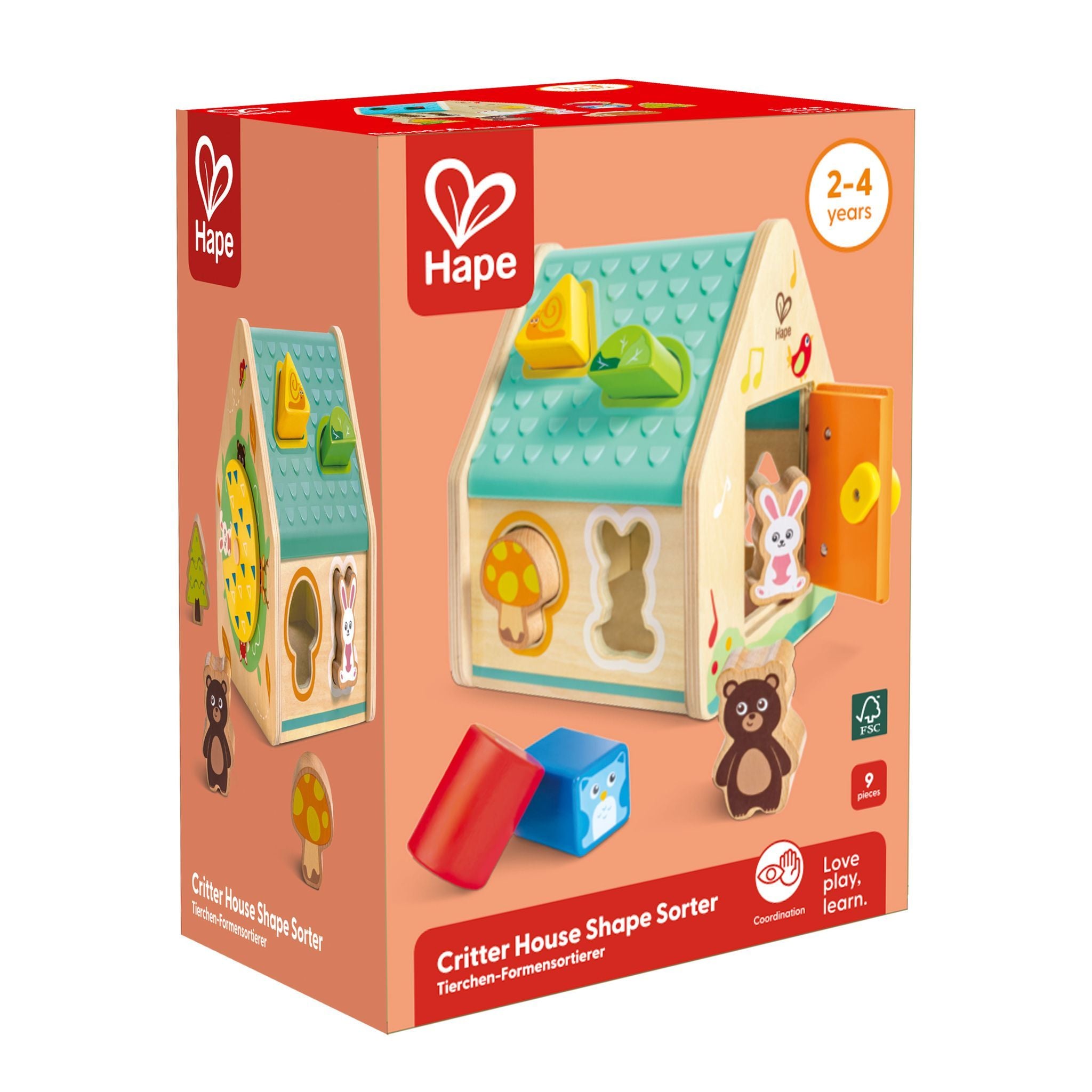 Hape Critter House Shape Sorter