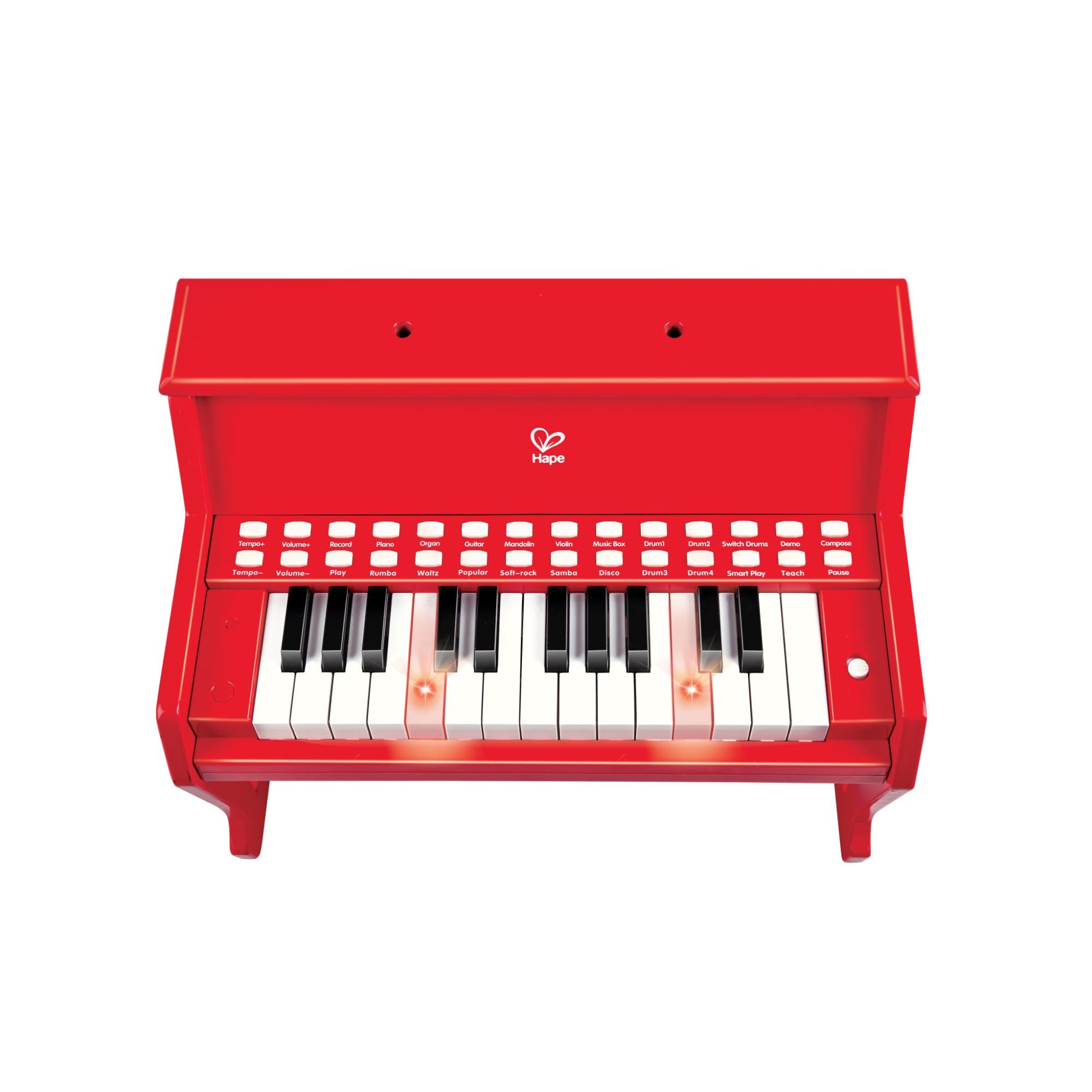 Hape Learn With Lights Piano Red