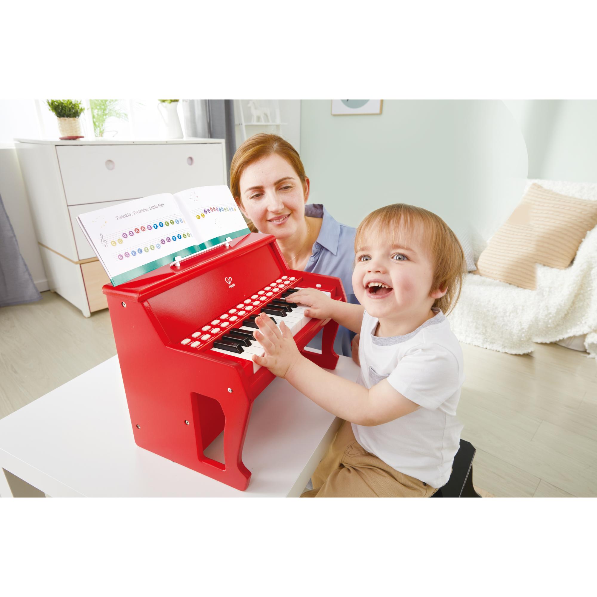 Hape Learn With Lights Piano Red