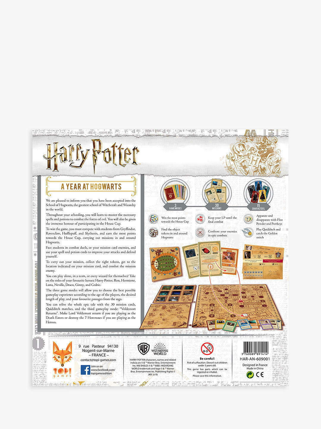 Harry Potter A Year At Hogwarts Board Game