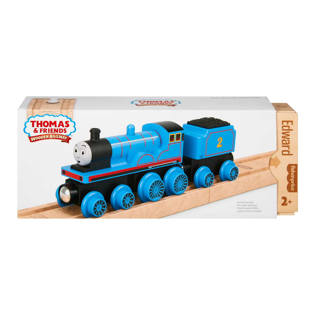 Fisher-Price Thomas & Friends Wooden Railway Edward Engine And Coal-Car - 1