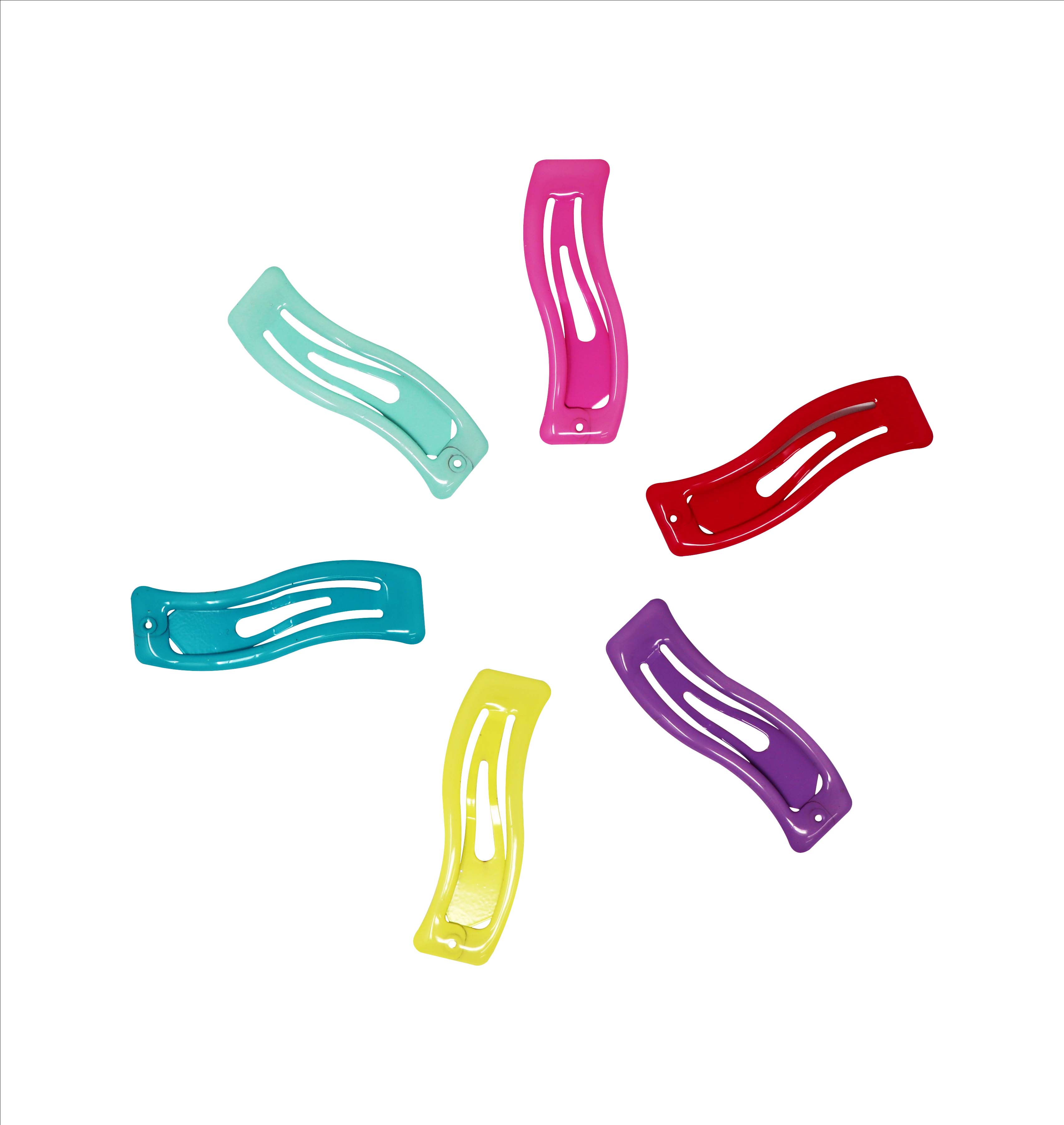 Pink Poppy Rainbow Hairclips