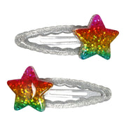 Pink Poppy Rainbow Star Sparkly Hair Accessories Set