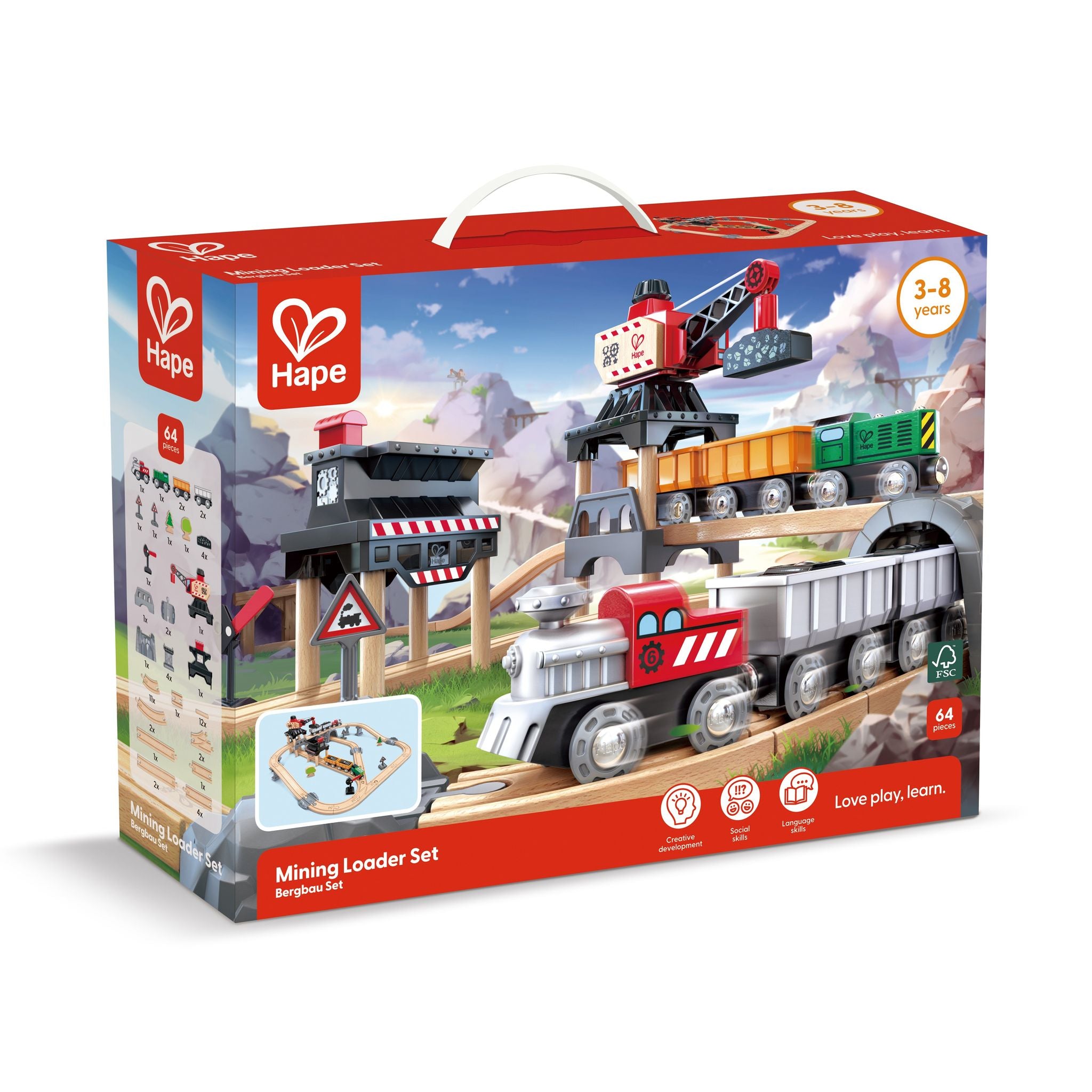 Hape Mining Loader Track Playset