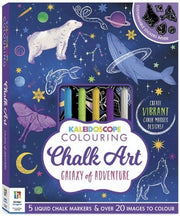 Hinkler Kaleidoscope Colouring Chalk Art Galaxy Of Adventure