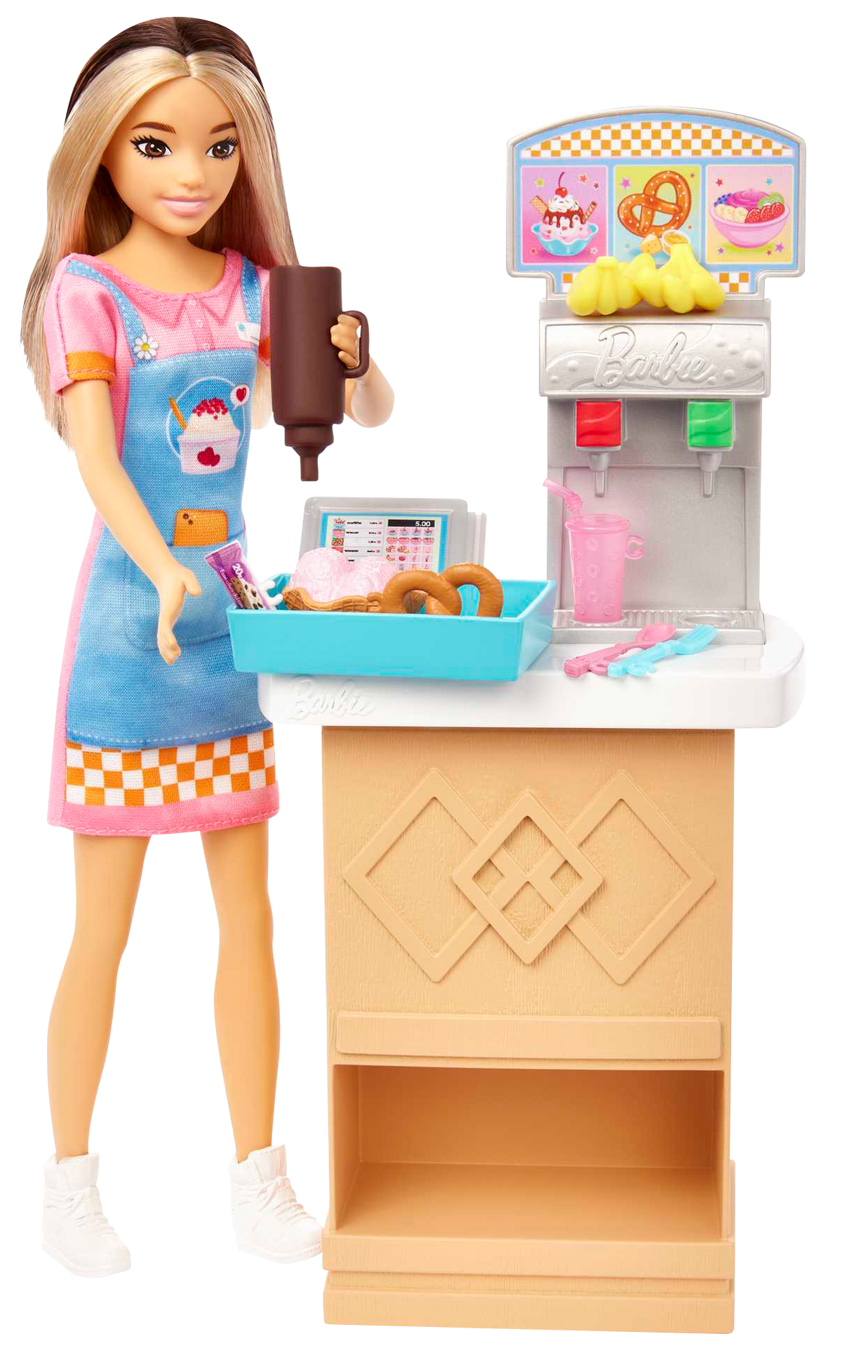 Barbie Doll And Accessories Skipper First Job Snack Bar Playset - Toyworld NZ