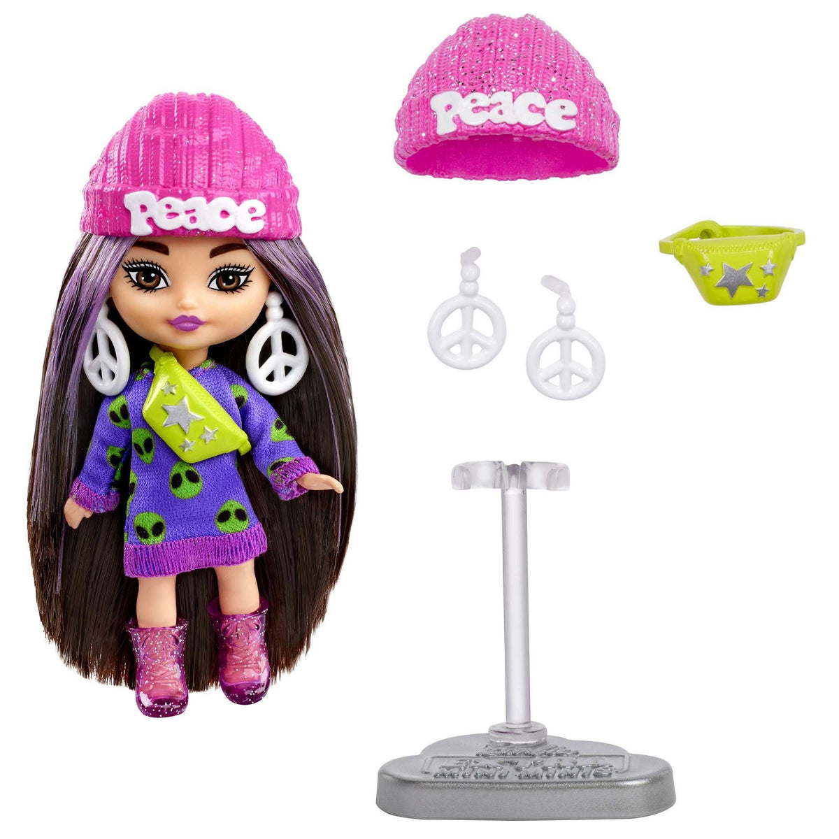 Barbie Extra Mini Minis Doll With Brown Hair - Toyworld NZ