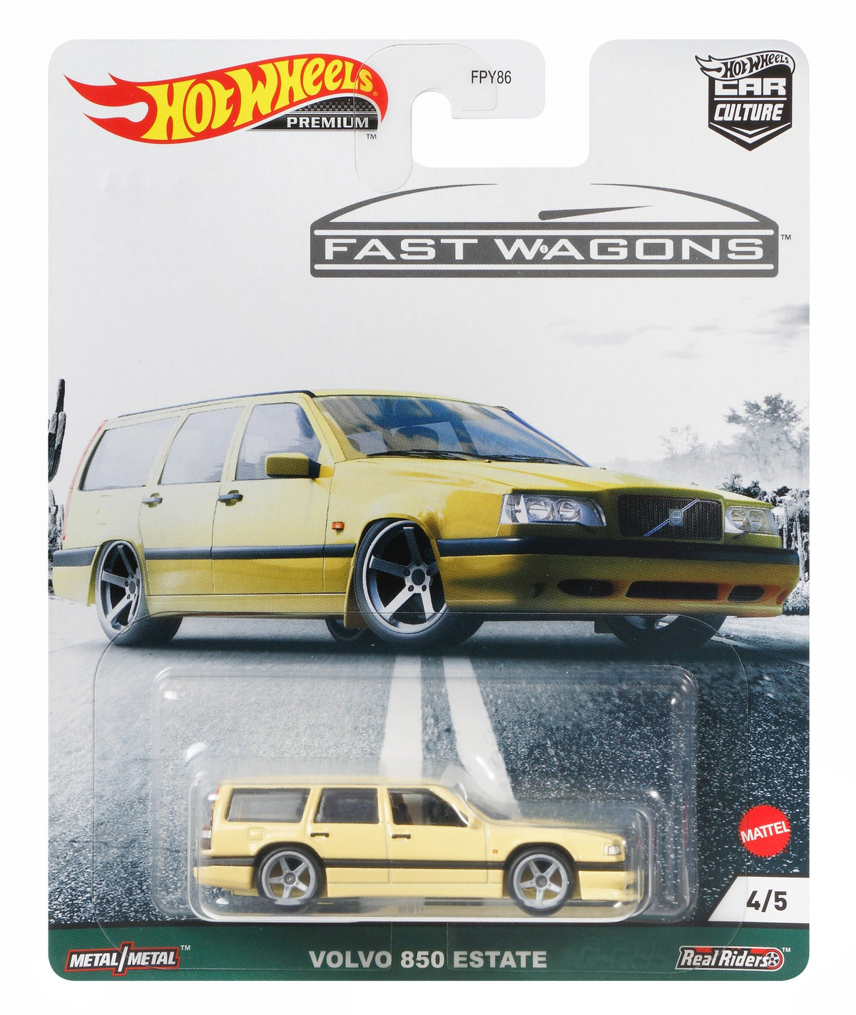 Hot Wheels Car Culture Circuit Legends Fast Wagons 4/5 Volvo 850 Estate 4/5 - Toyworld NZ