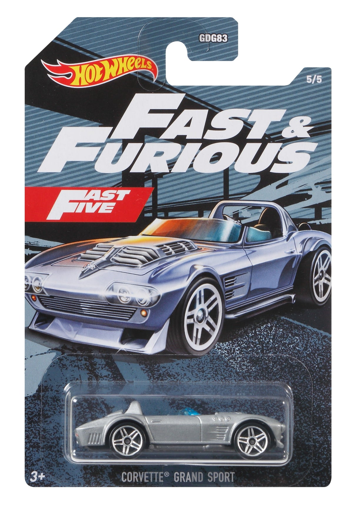 Hot Wheels Themed Entertainment Vehicle Fast & Furious 5/5 Corvette Grand Sport - Toyworld NZ