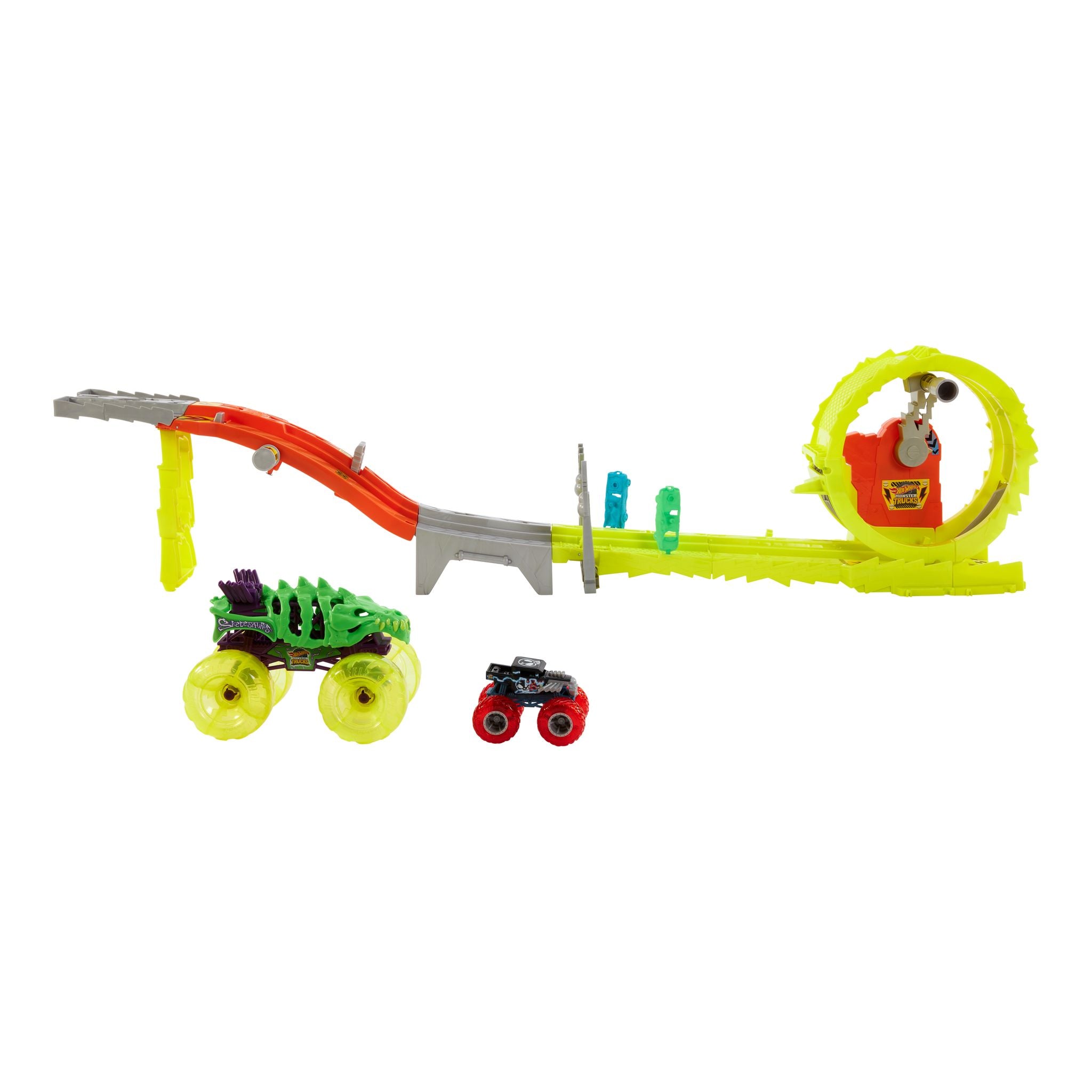 Hot Wheels Monster Trucks Power Smashers Chase Challenge Trackset