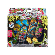 Hot Wheels Skate Neon Bones Fingerboard + Shoes Tricked Out Pack