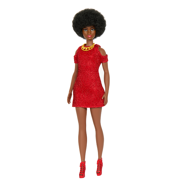 Barbie Fashionistas 65th Anniversary Doll #221 With Natural Black Hair
