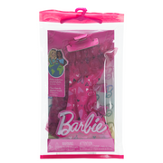 Barbie Fashion Pack with Ruffled Pink Heart Dress & Accessories