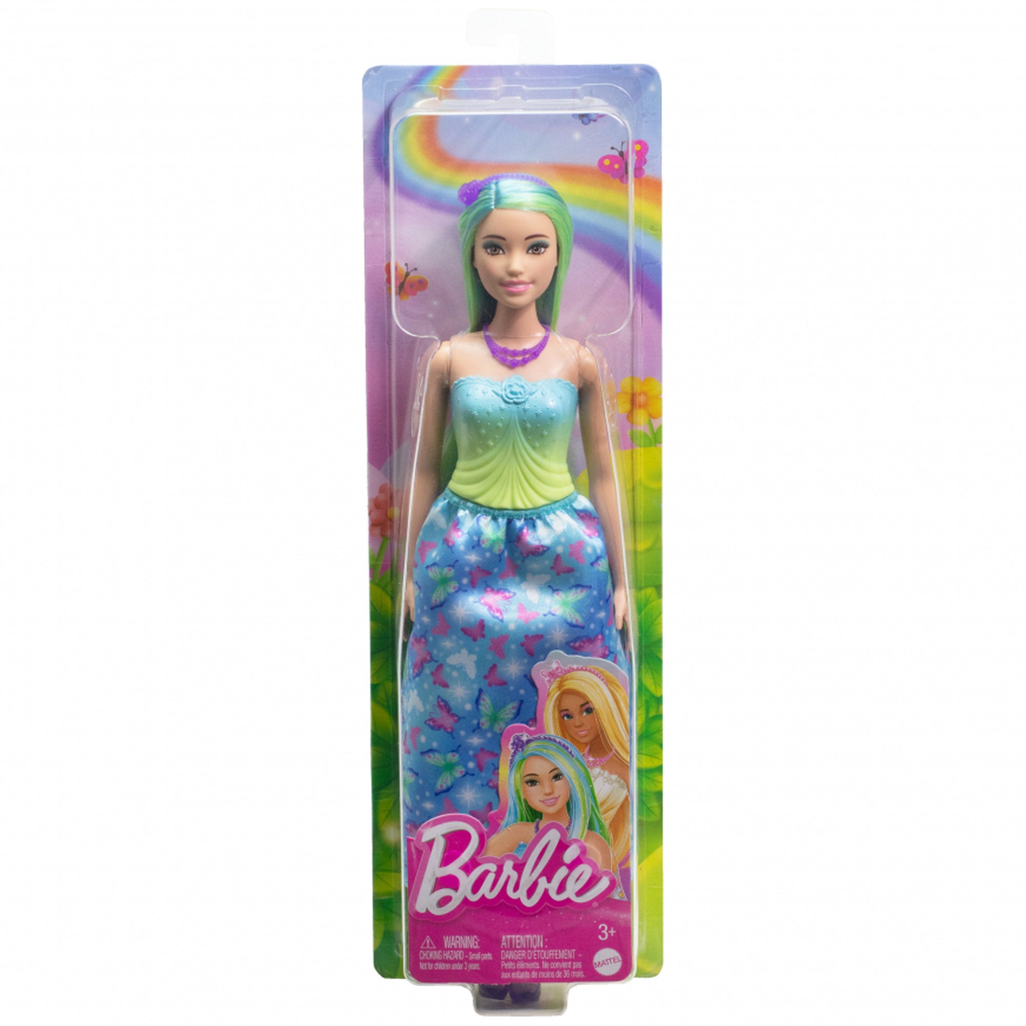 Barbie Royals Green Hair Doll
