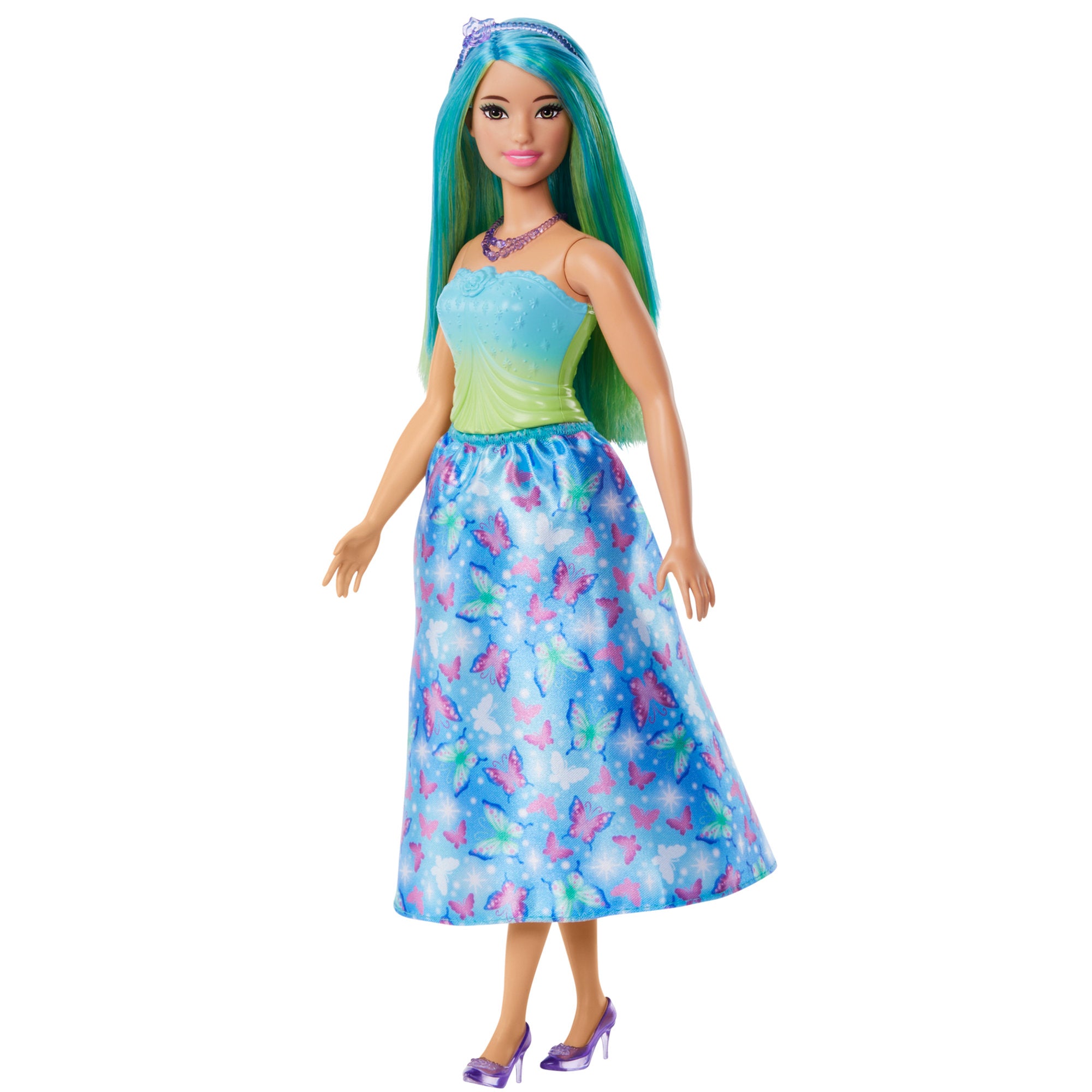 Barbie Royals Green Hair Doll
