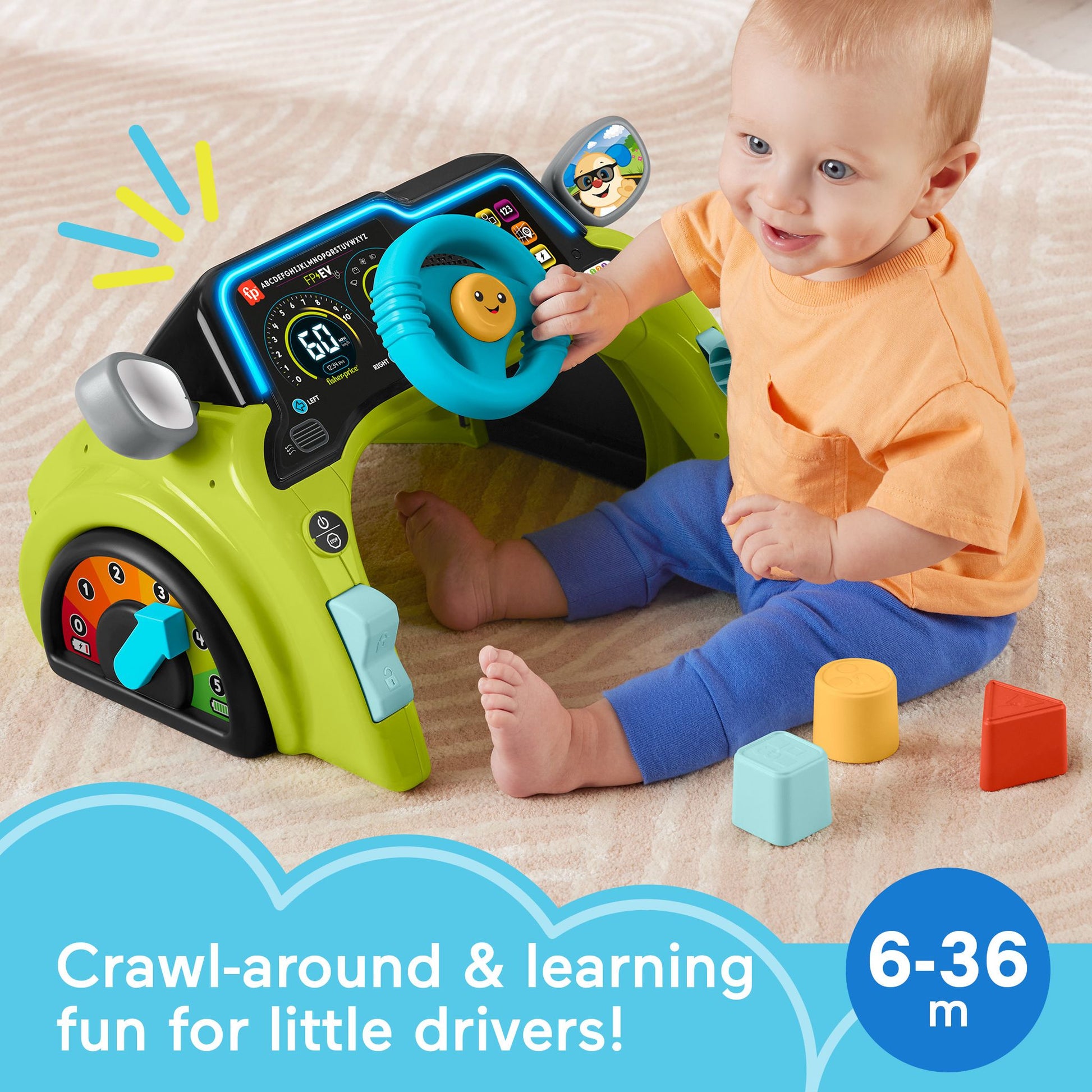 Fisher-Price Laugh & Learn - Sit & Steer Driver - Toyworld NZ