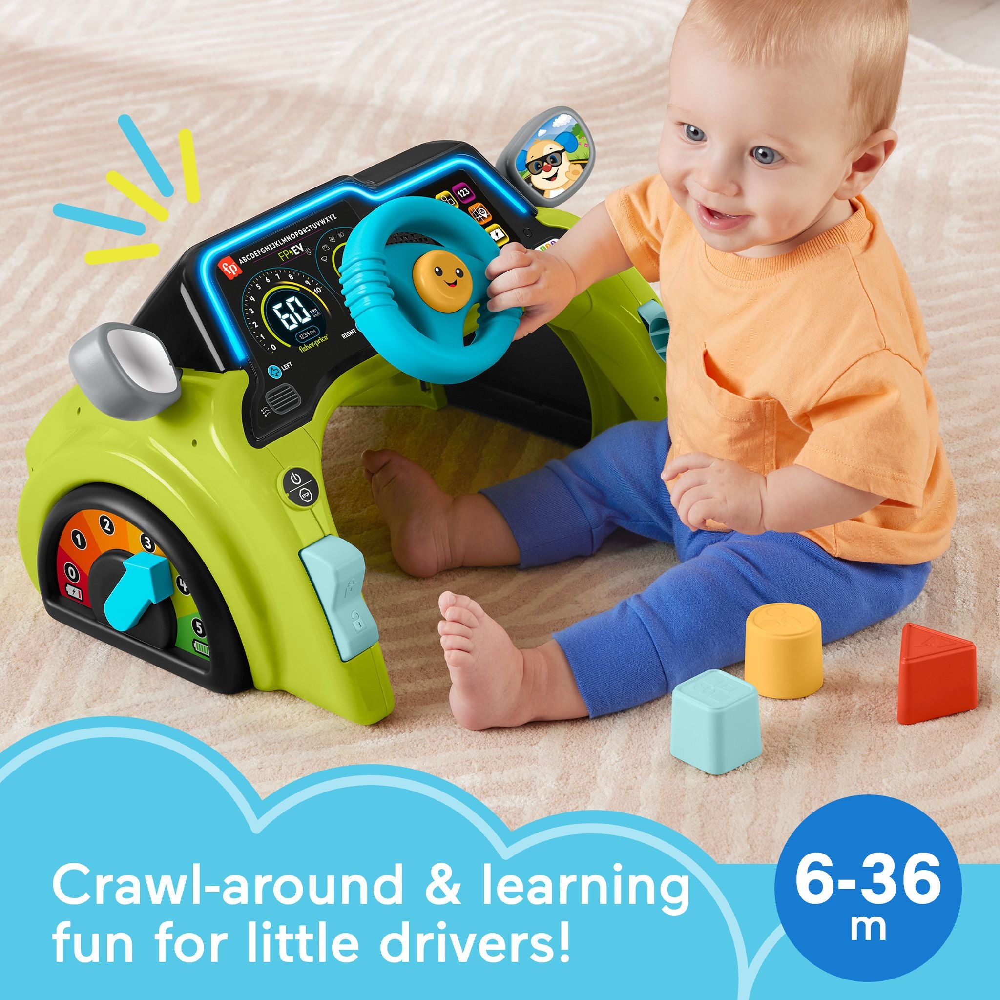 Fisher-Price Laugh & Learn - Sit & Steer Driver - Toyworld NZ